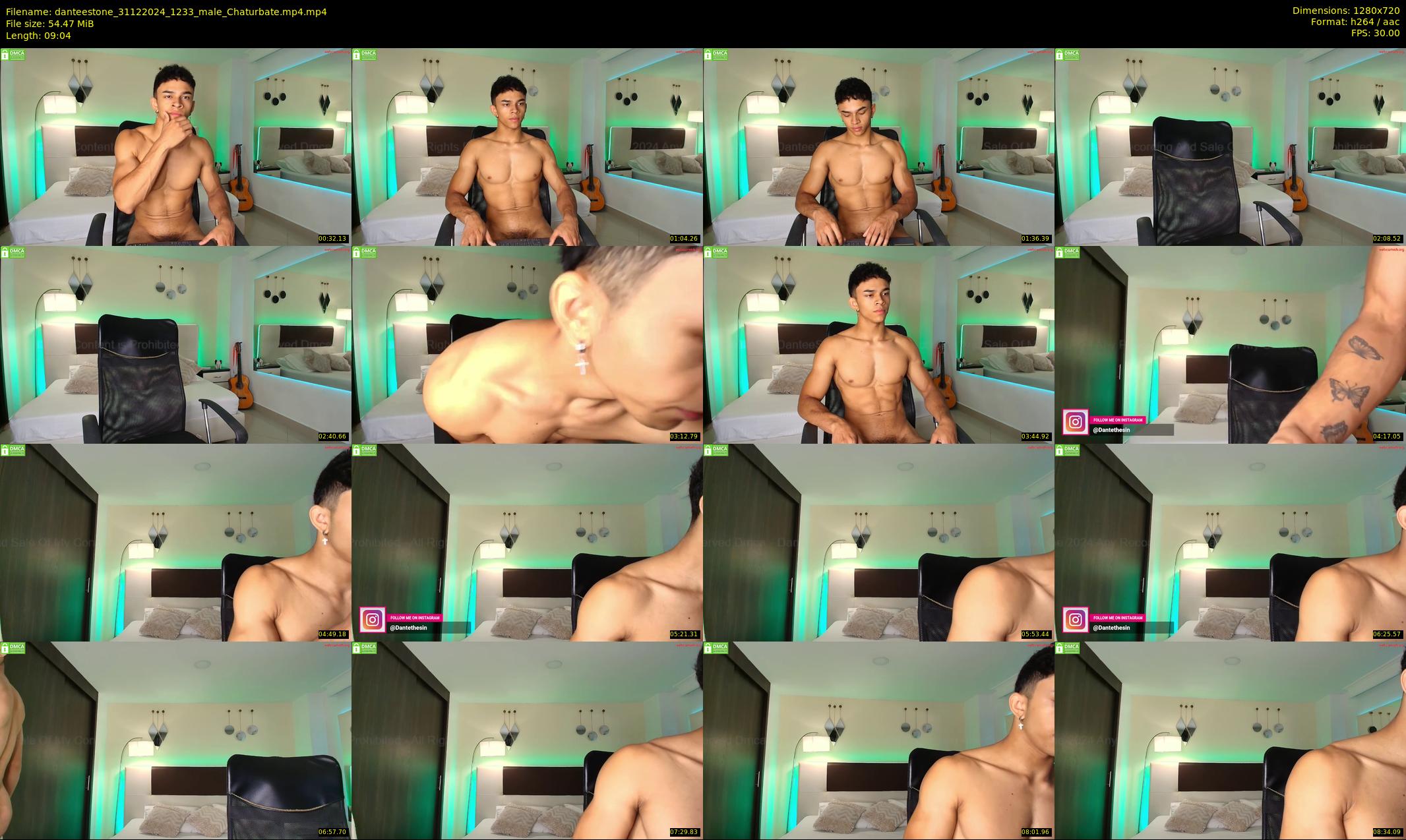 danteestone — 10 minute Chaturbate male cam show recording, 720p, Dec 31, 2024