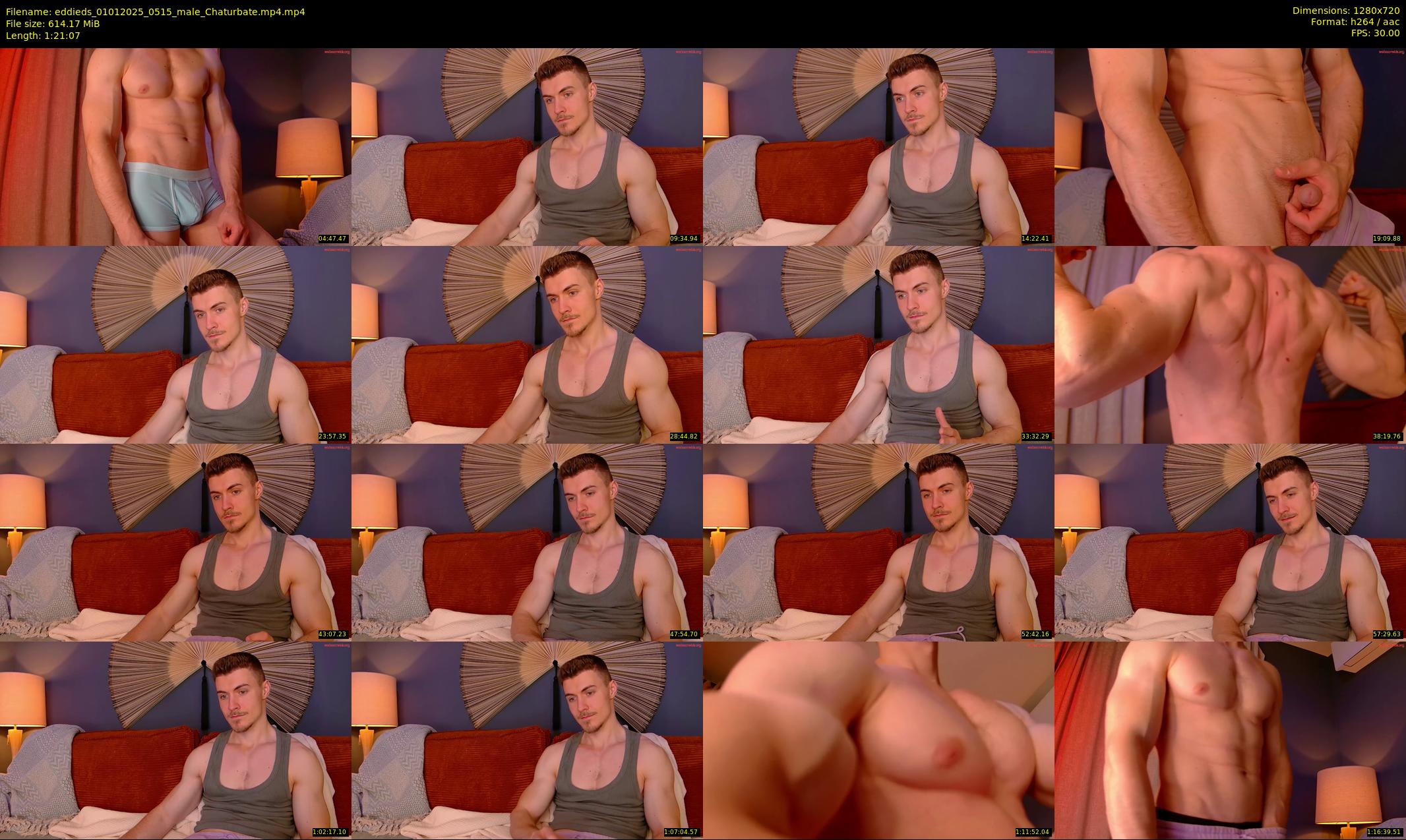 eddieds — 82 minute Chaturbate male cam show recording, 720p, Jan 1, 2025