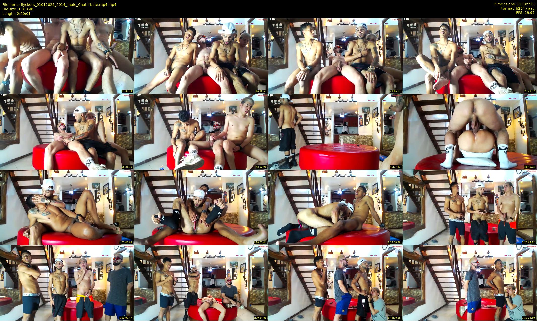 flyckers — 121 minute Chaturbate male cam show recording, 720p, Jan 1, 2025