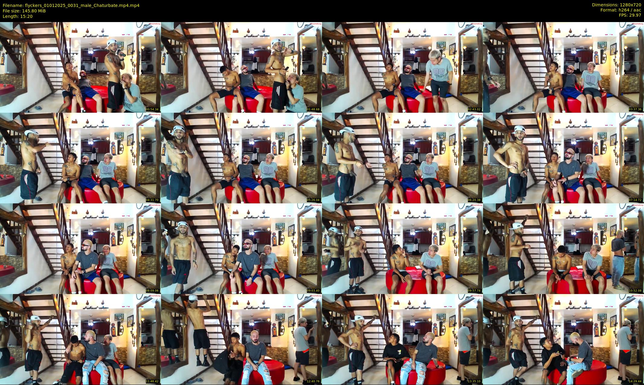 flyckers — 16 minute Chaturbate male cam show recording, 720p, Jan 1, 2025