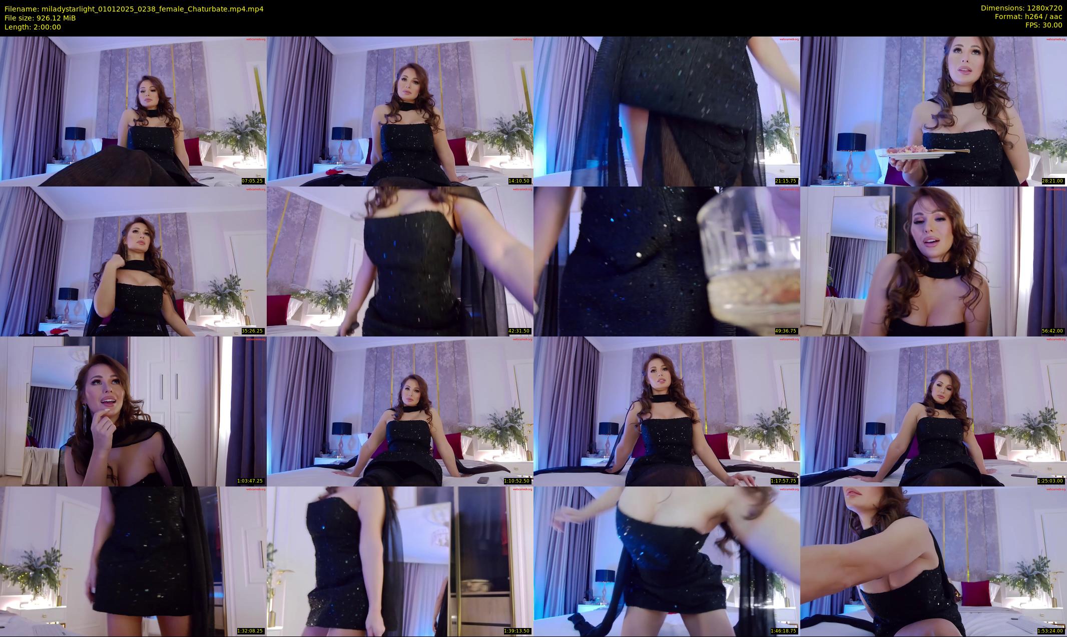 miladystarlight — 120 minute Chaturbate female cam show recording, 720p, Jan 1, 2025