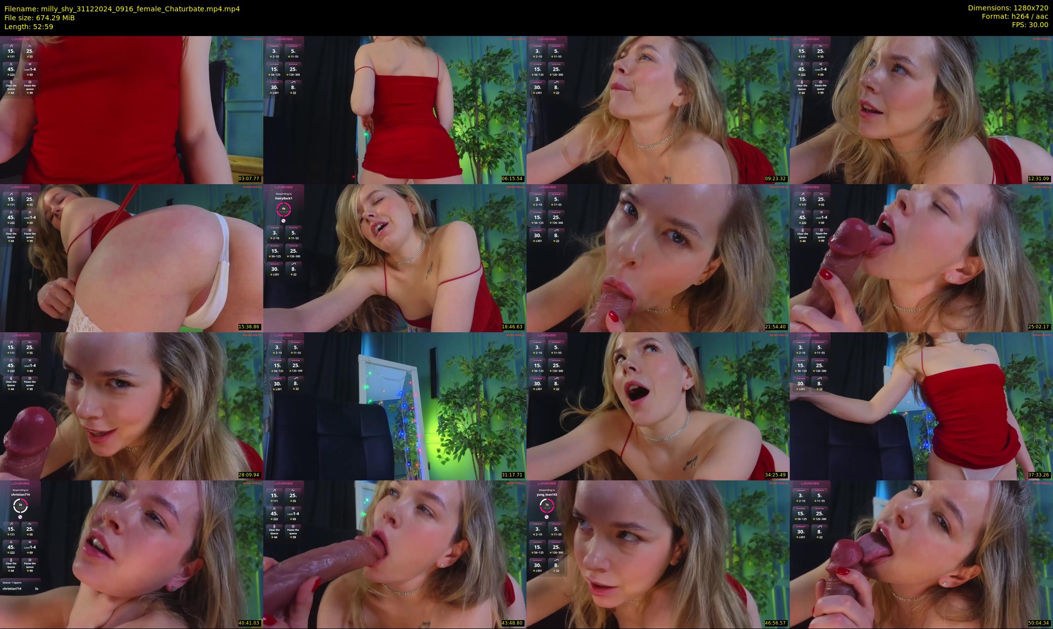 milly_shy — 53 minute Chaturbate female cam show recording, 720p, Dec 31, 2024
