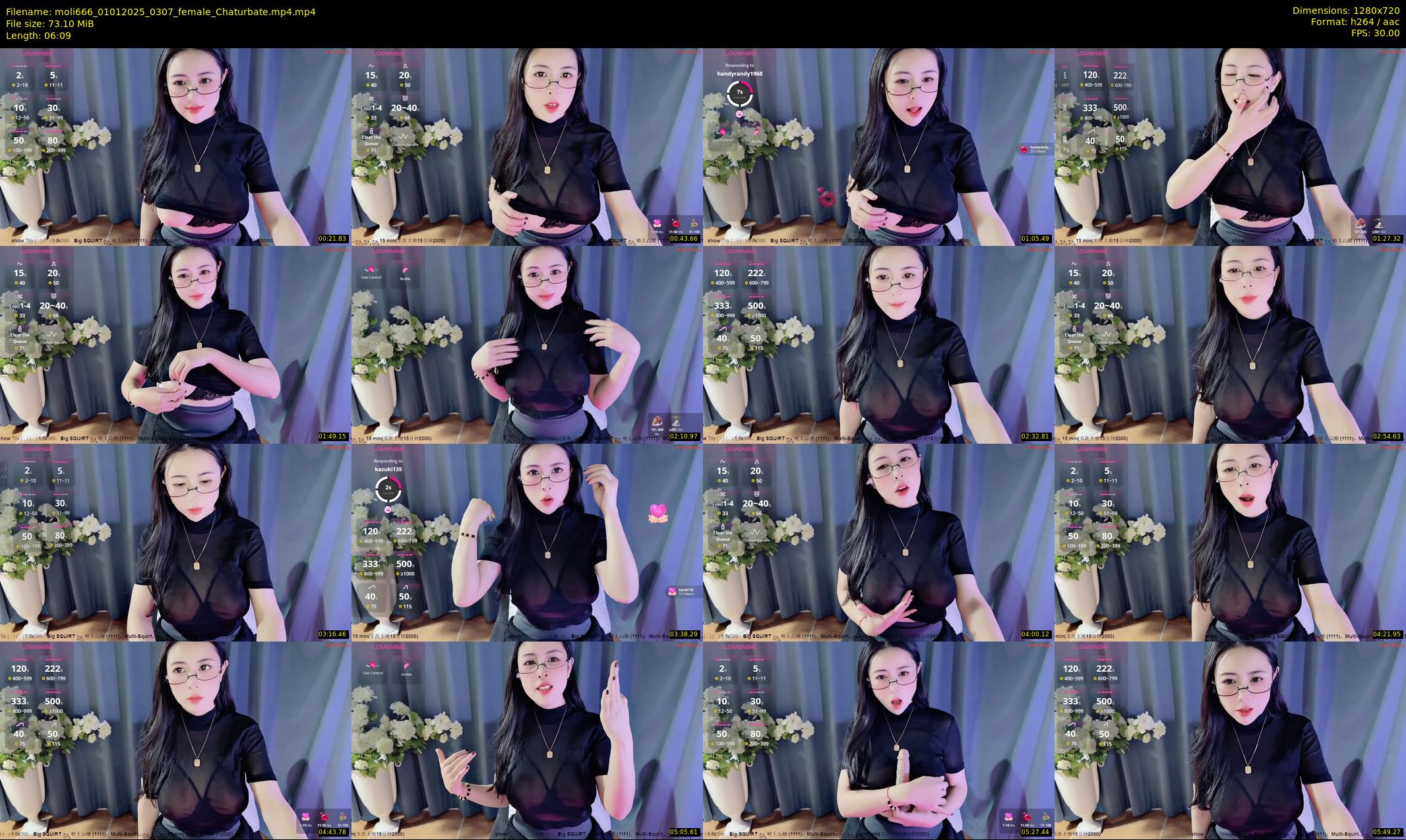 moli666 — 7 minute Chaturbate female cam show recording, 720p, Jan 1, 2025
