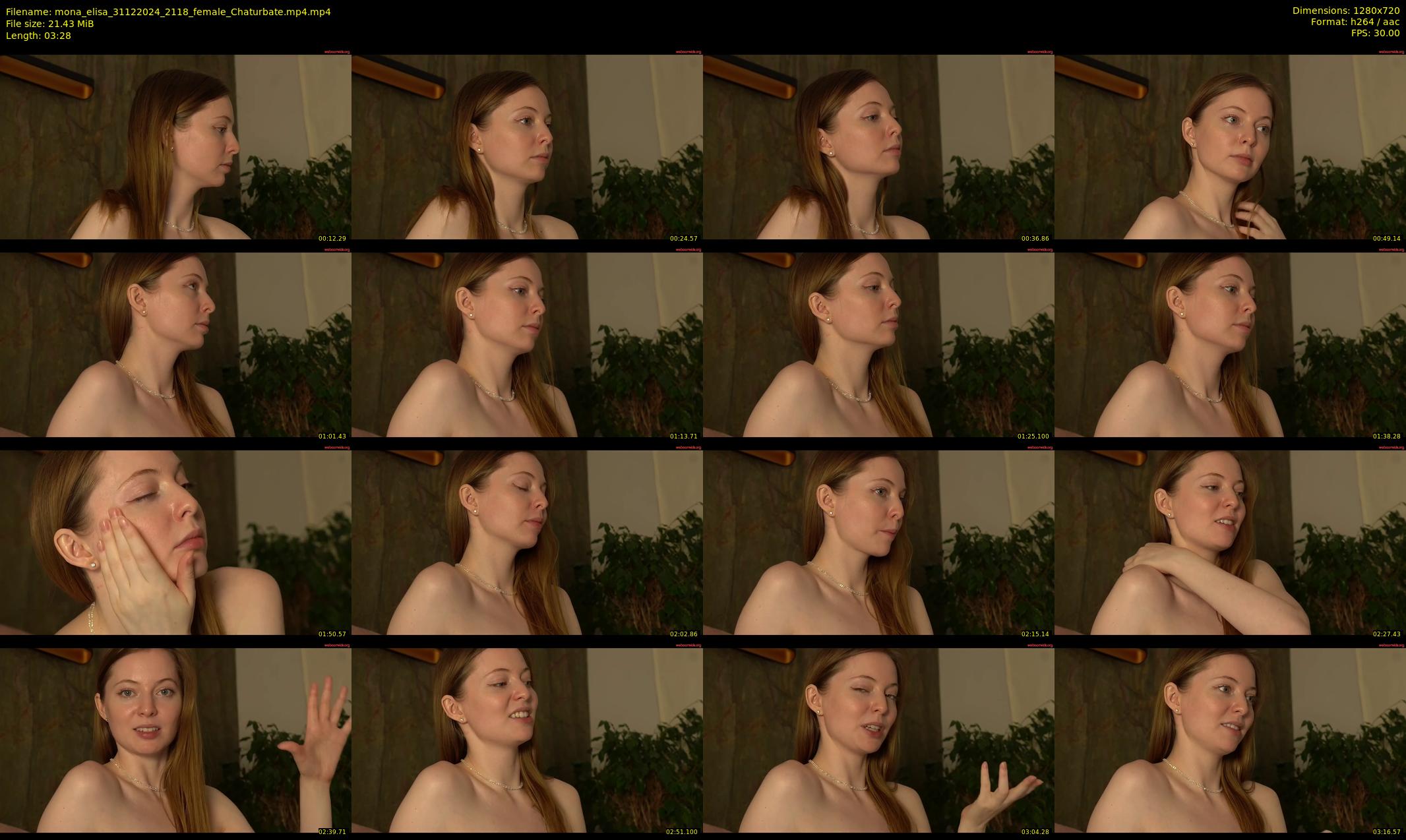 mona_elisa — 4 minute Chaturbate female cam show recording, 720p, Dec 31, 2024