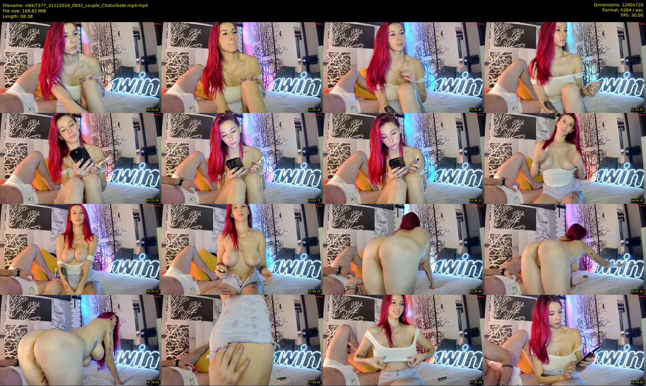 nikki7377 — 9 minute Chaturbate couple cam show recording, 720p, Dec 31, 2024