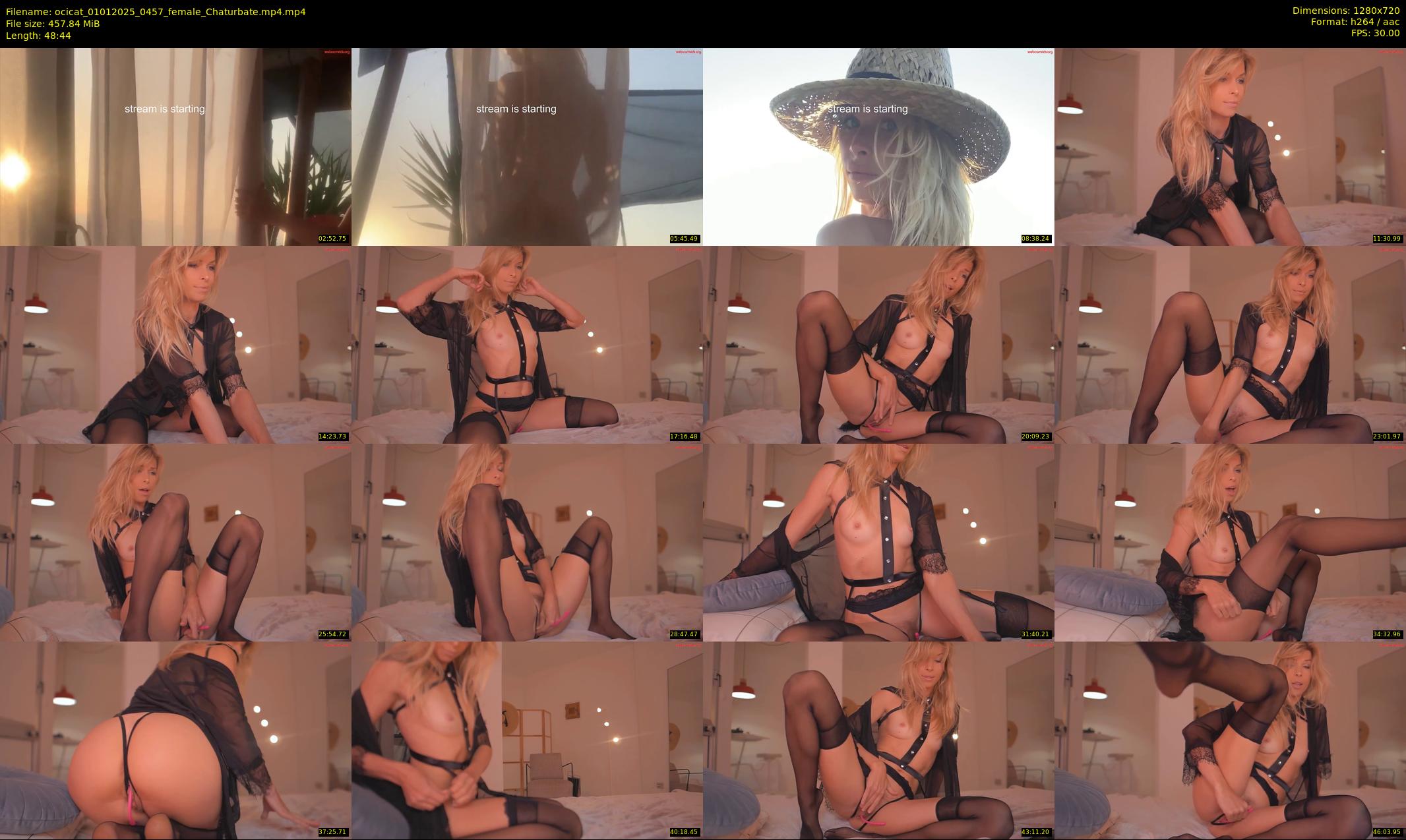 ocicat — 49 minute Chaturbate female cam show recording, 720p, Jan 1, 2025