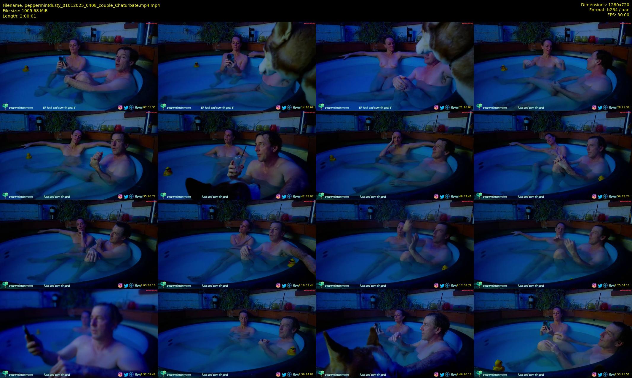 peppermintdusty — 121 minute Chaturbate couple cam show recording, 720p, Jan 1, 2025