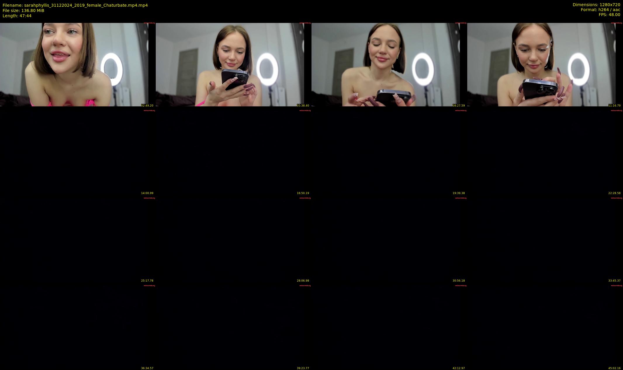 sarahphyllis — 48 minute Chaturbate female cam show recording, 720p, Dec 31, 2024