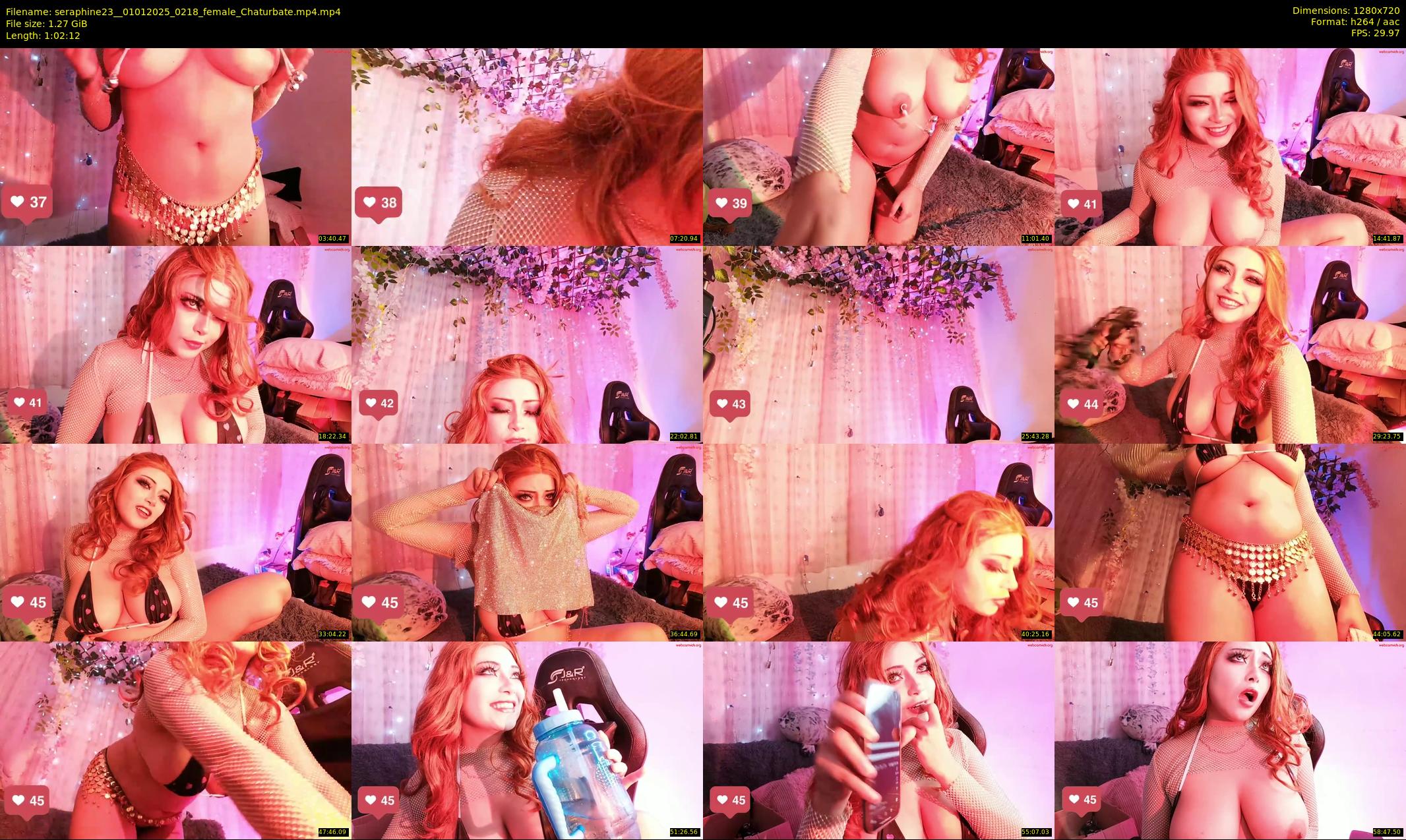 seraphine23_ — 63 minute Chaturbate female cam show recording, 720p, Jan 1, 2025