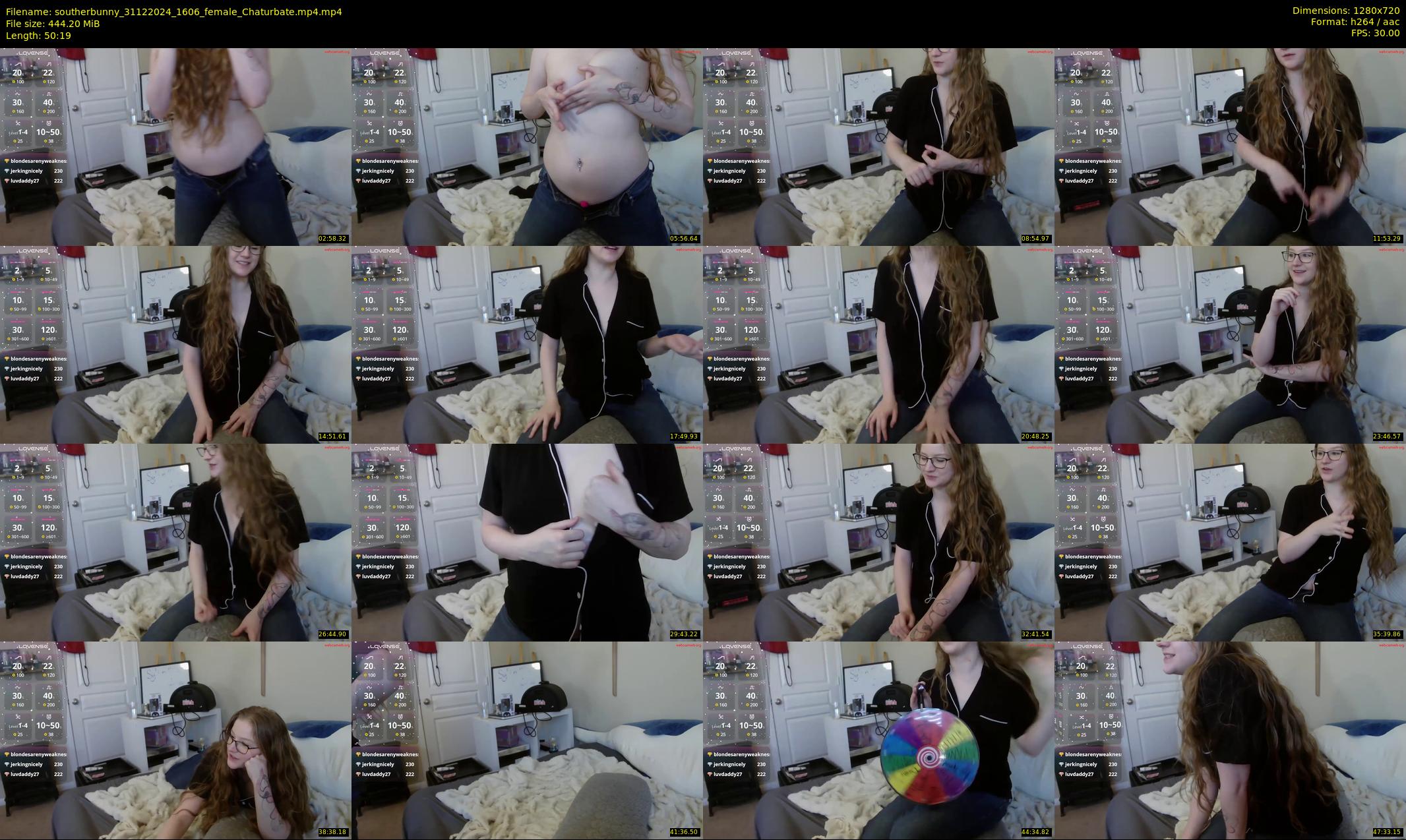 southerbunny — 51 minute Chaturbate female cam show recording, 720p, Dec 31, 2024