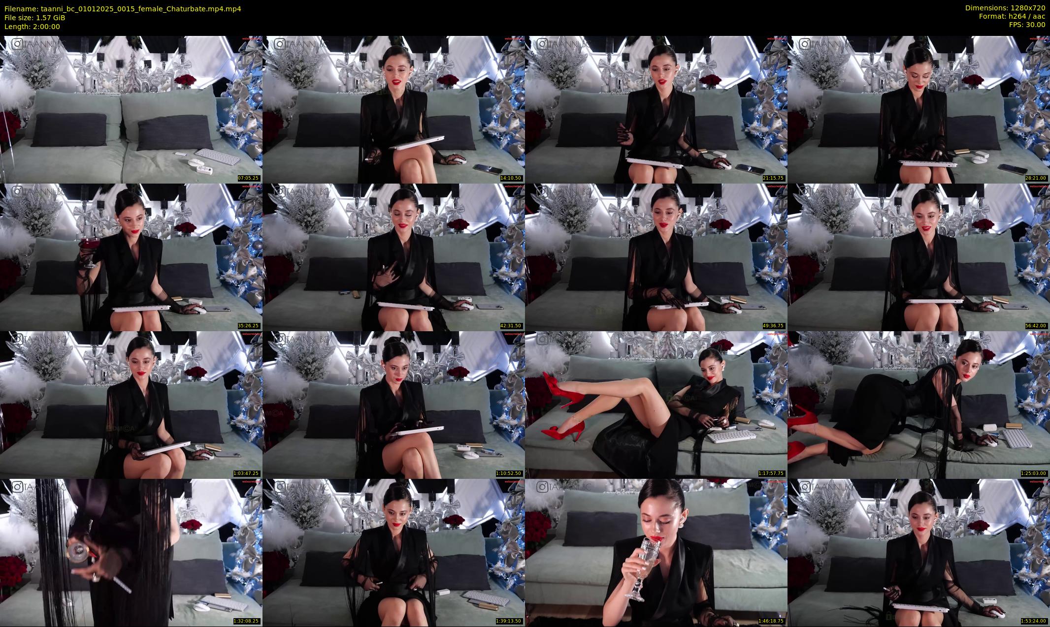 taanni_bc — 120 minute Chaturbate female cam show recording, 720p, Jan 1, 2025