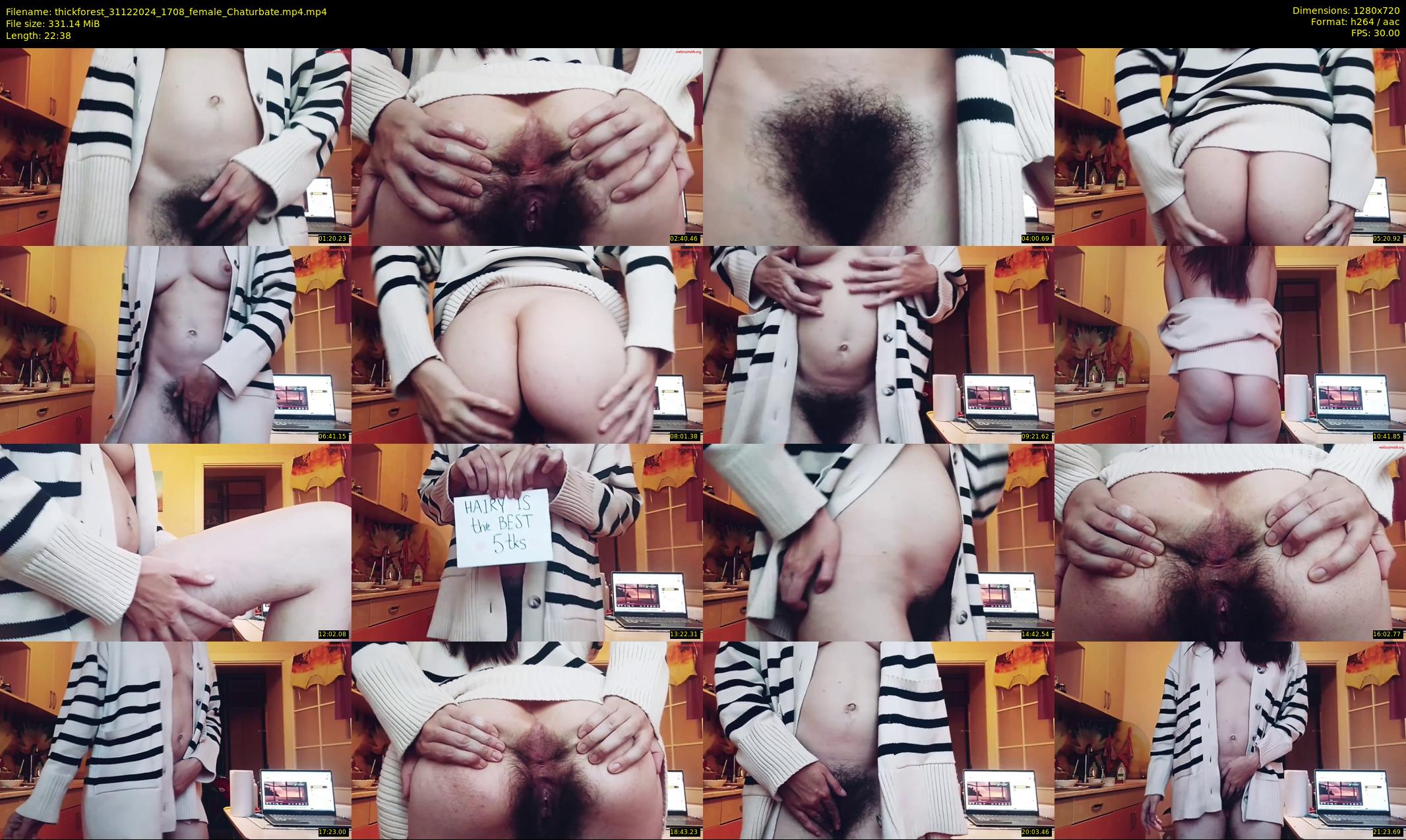 thickforest — 23 minute Chaturbate female cam show recording, 720p, Dec 31, 2024