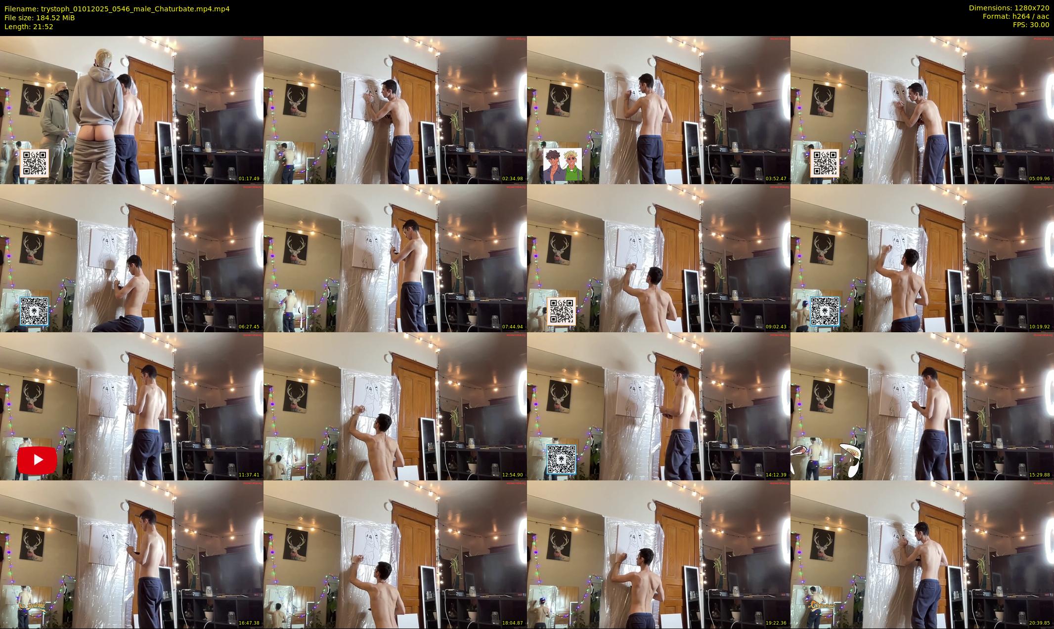 trystoph — 22 minute Chaturbate male cam show recording, 720p, Jan 1, 2025