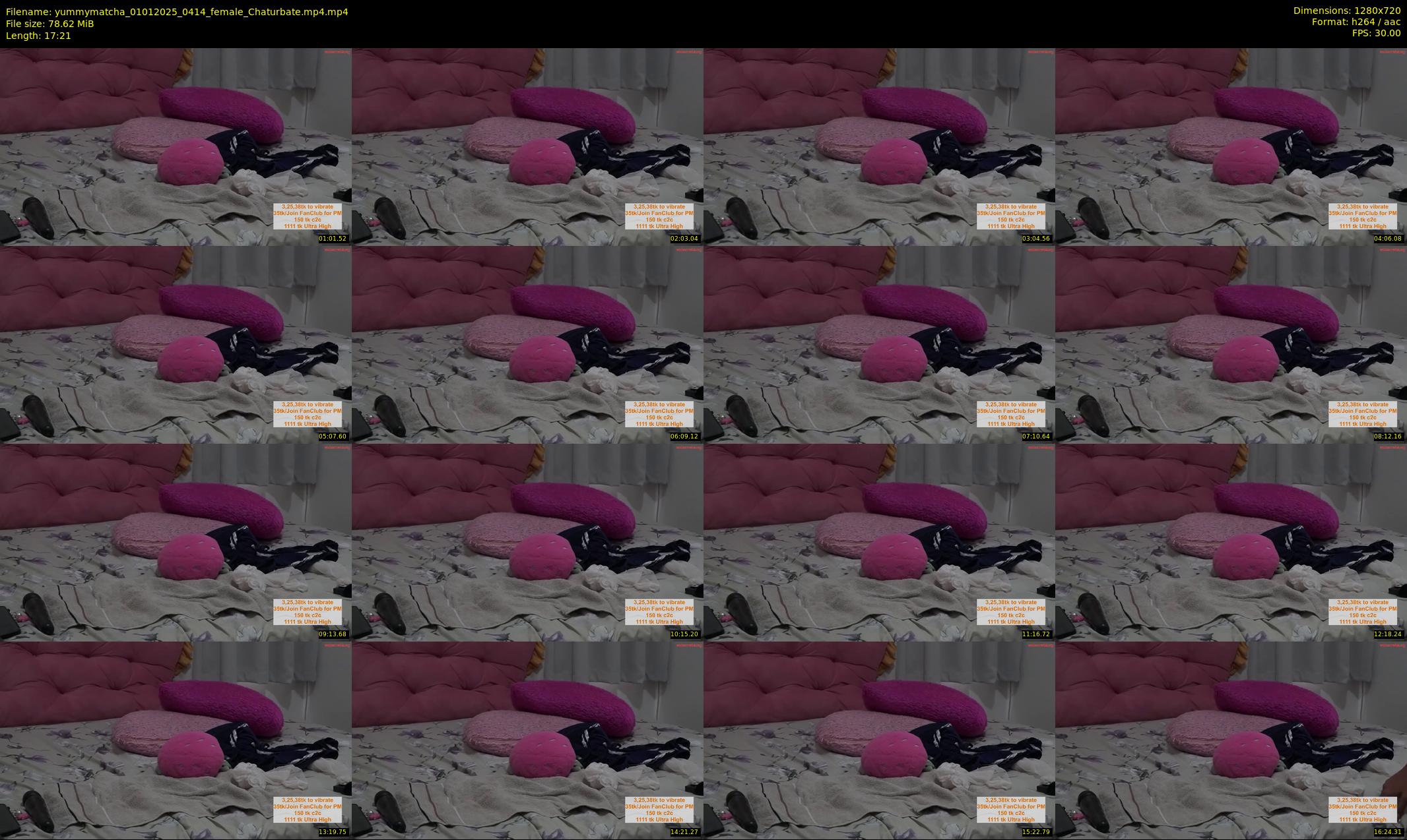 yummymatcha — 18 minute Chaturbate female cam show recording, 720p, Jan 1, 2025