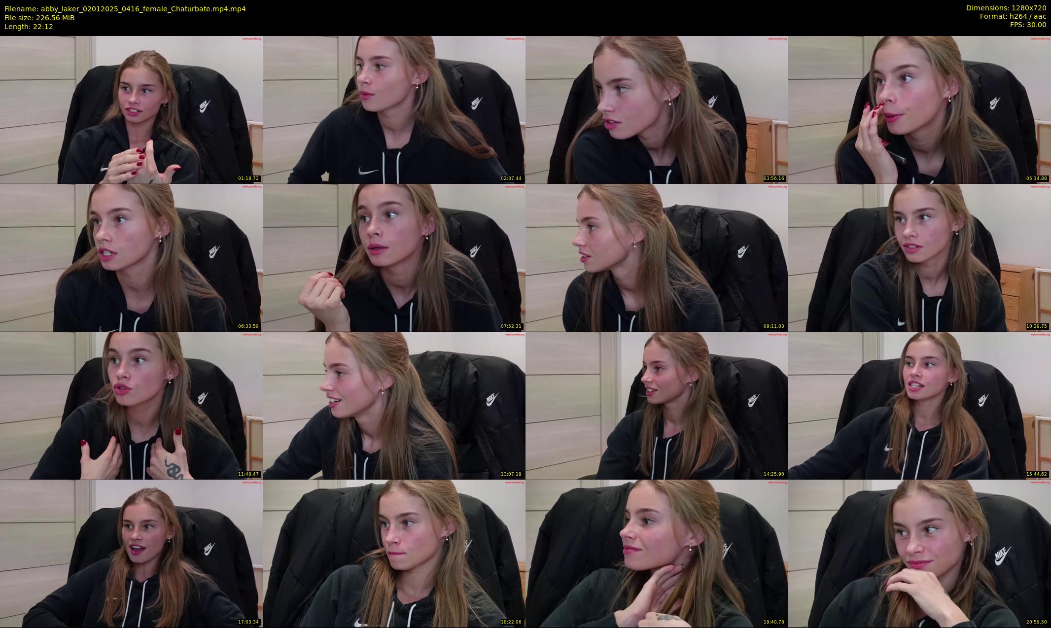 abby_laker — 23 minute Chaturbate female cam show recording, 720p, Jan 2, 2025