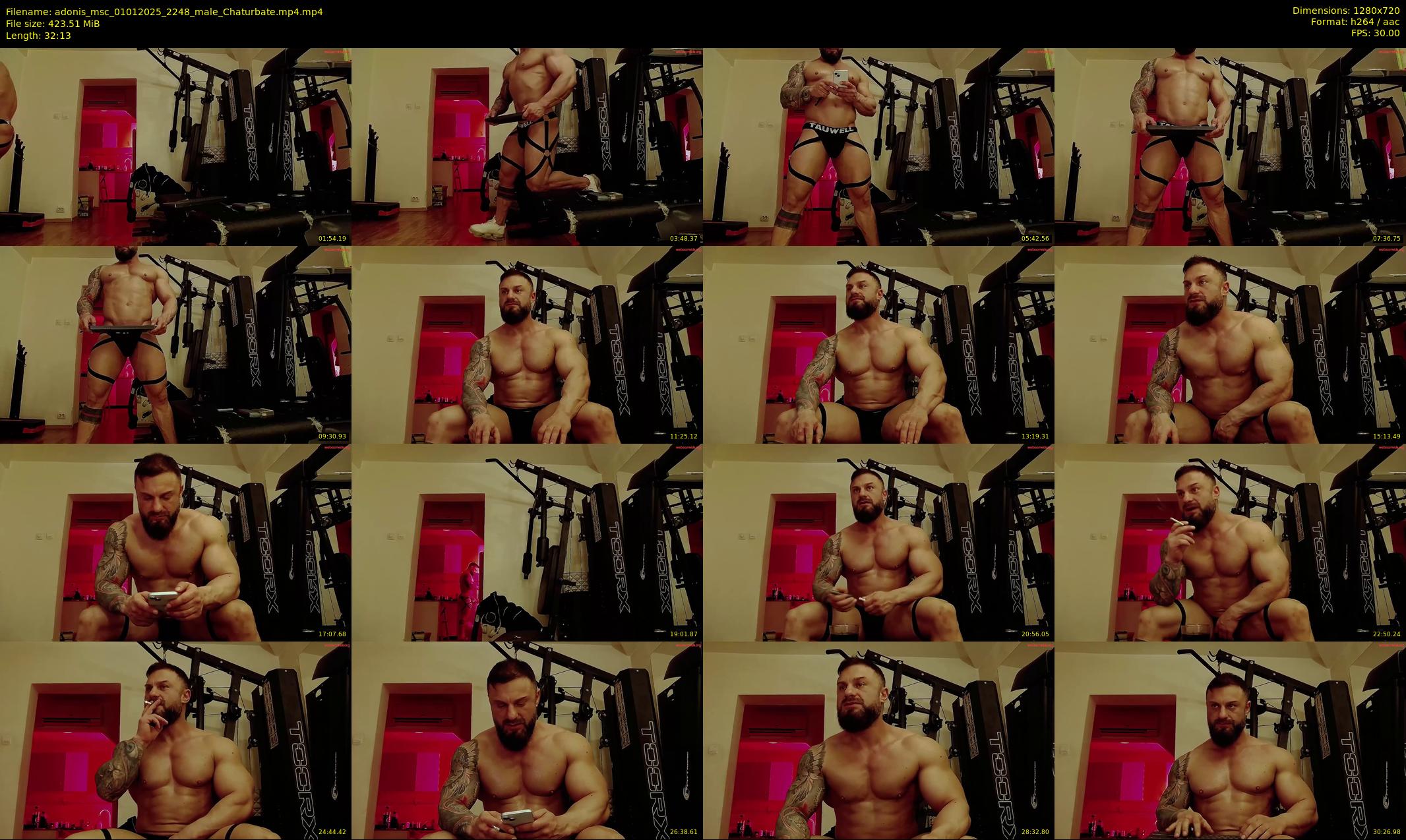 adonis_msc — 33 minute Chaturbate male cam show recording, 720p, Jan 1, 2025