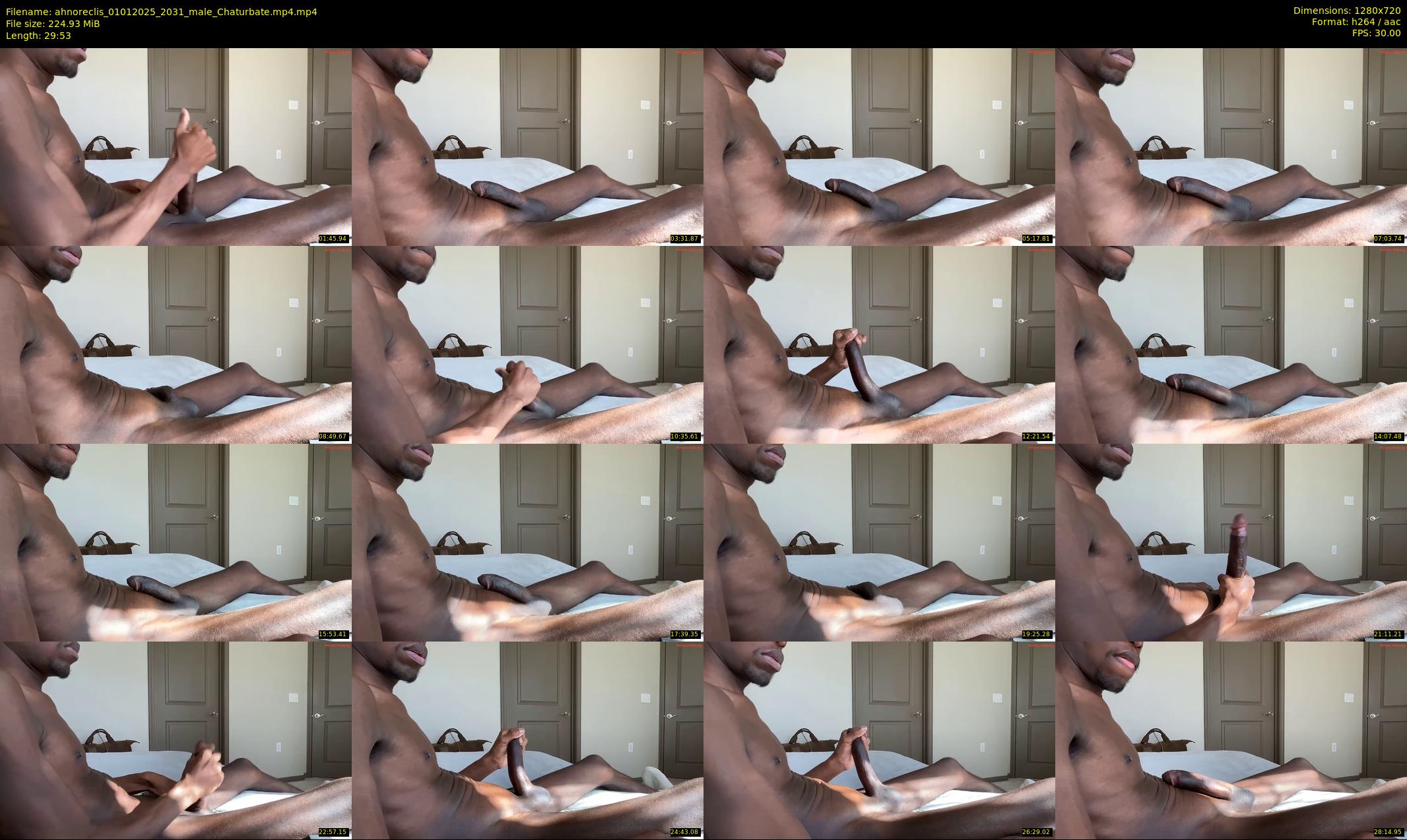 ahnoreclis — 30 minute Chaturbate male cam show recording, 720p, Jan 1, 2025