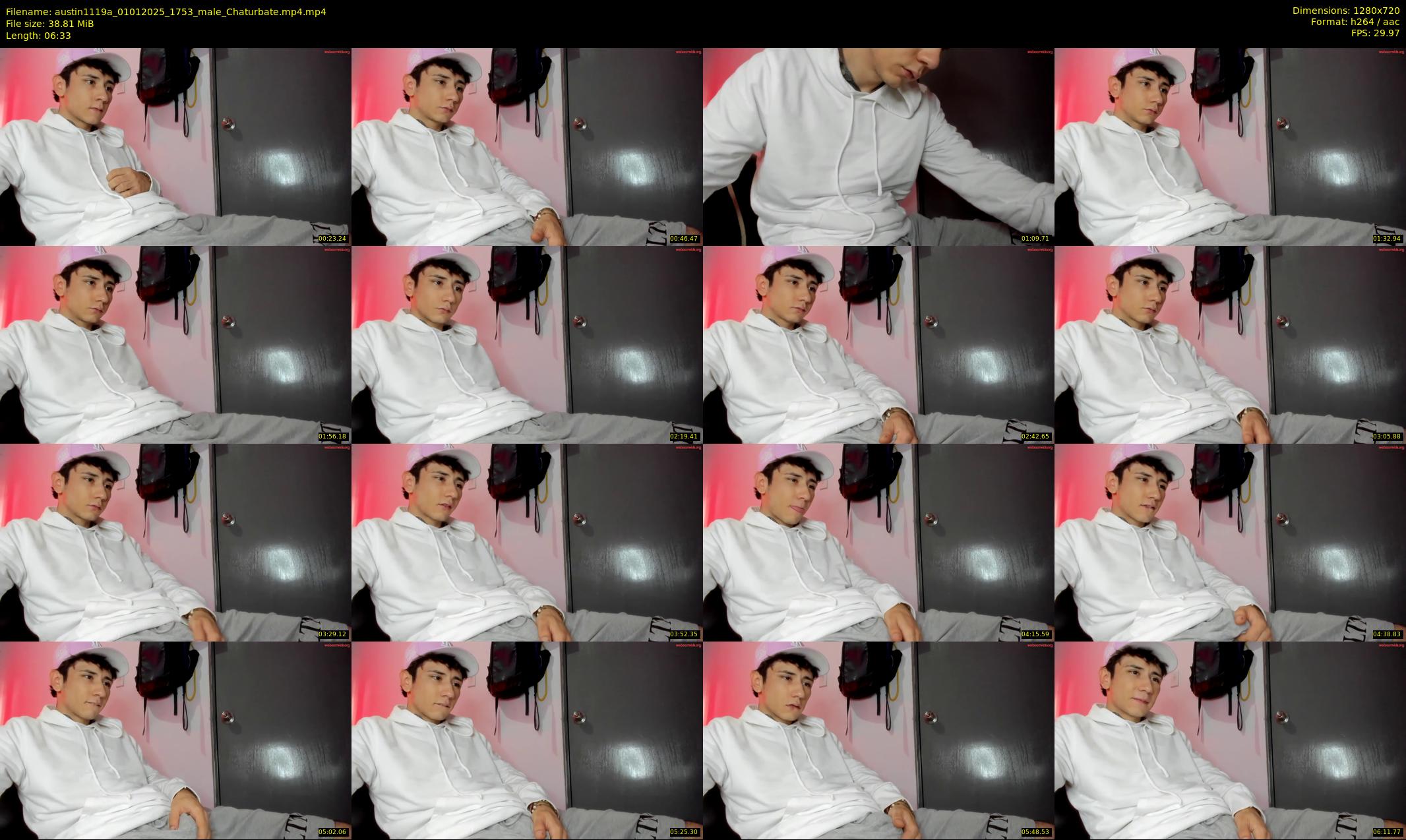 austin1119a — 7 minute Chaturbate male cam show recording, 720p, Jan 1, 2025