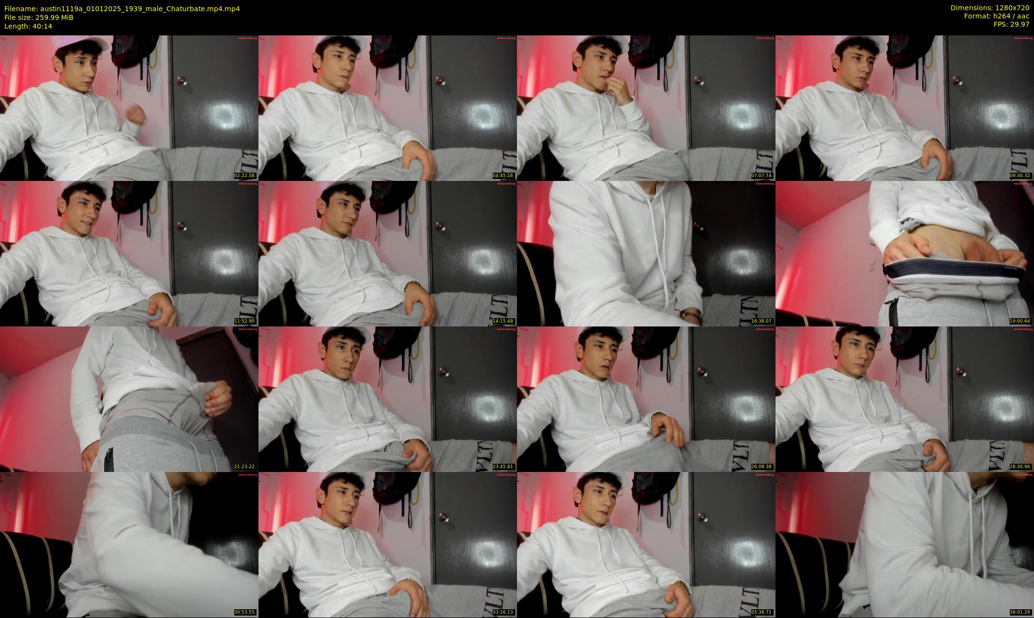 austin1119a — 41 minute Chaturbate male cam show recording, 720p, Jan 1, 2025