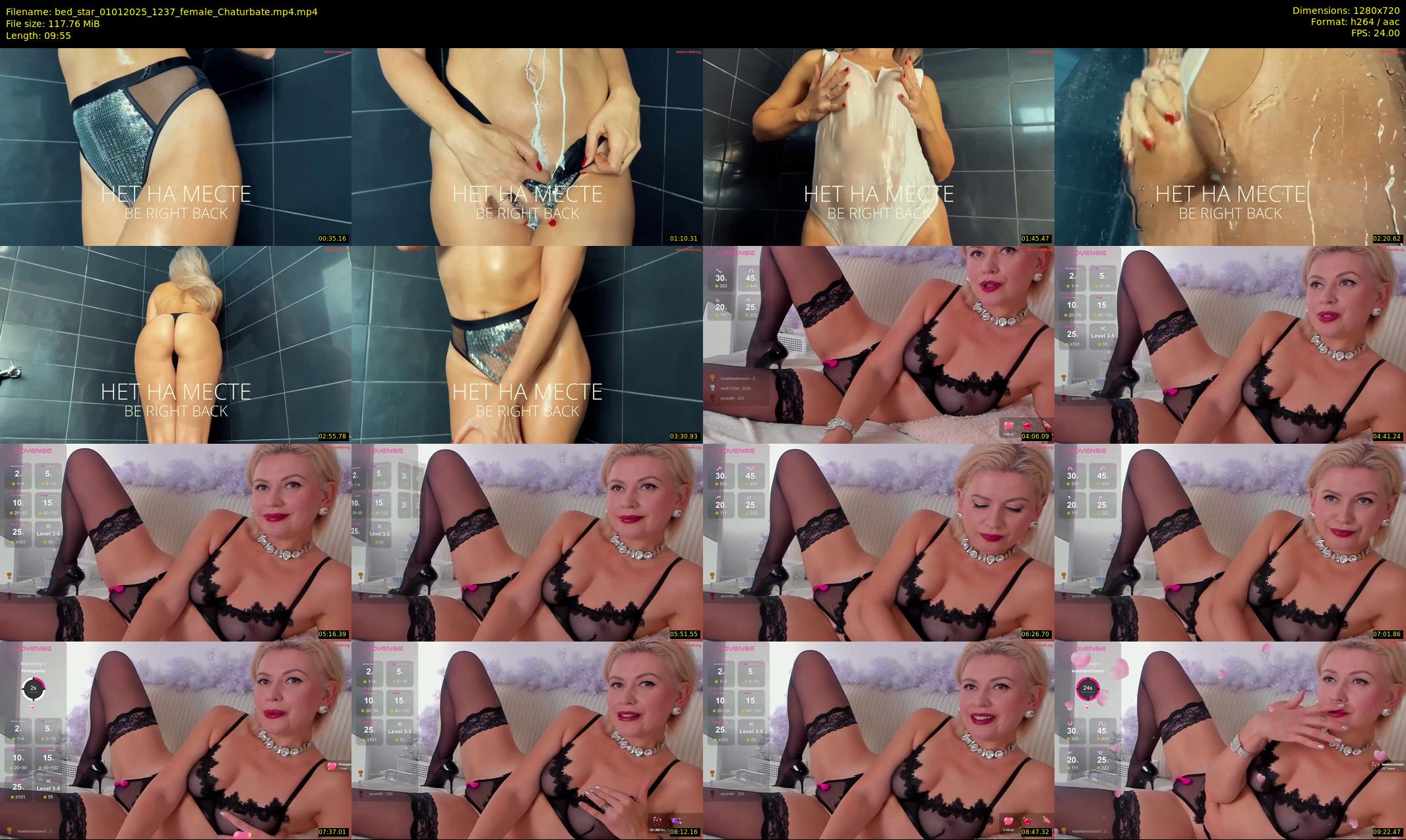 bed_star — 10 minute Chaturbate female cam show recording, 720p, Jan 1, 2025