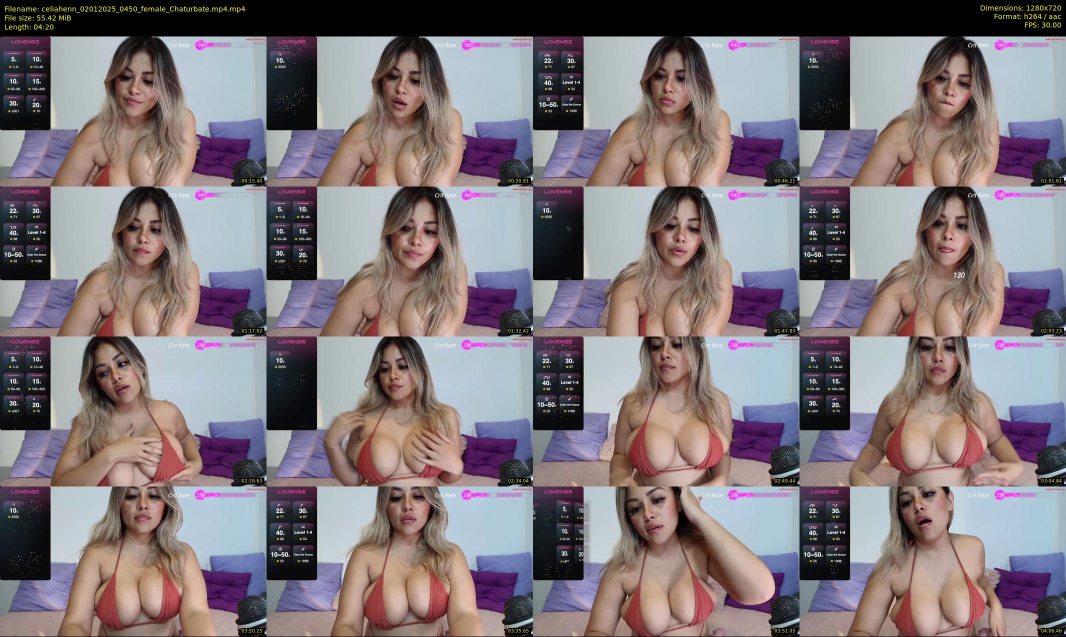 celiahenn — 5 minute Chaturbate female cam show recording, 720p, Jan 2, 2025