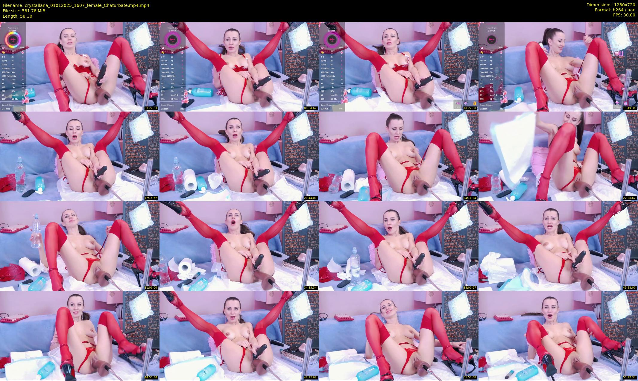 crystallana — 59 minute Chaturbate female cam show recording, 720p, Jan 1, 2025