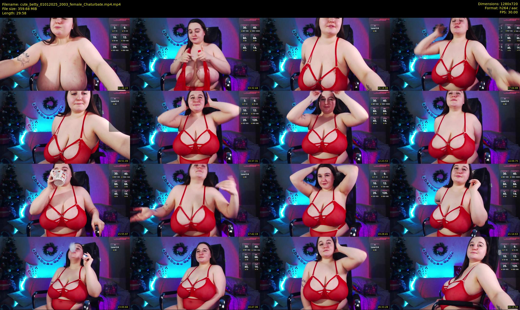 cute_betty — 30 minute Chaturbate female cam show recording, 720p, Jan 1, 2025