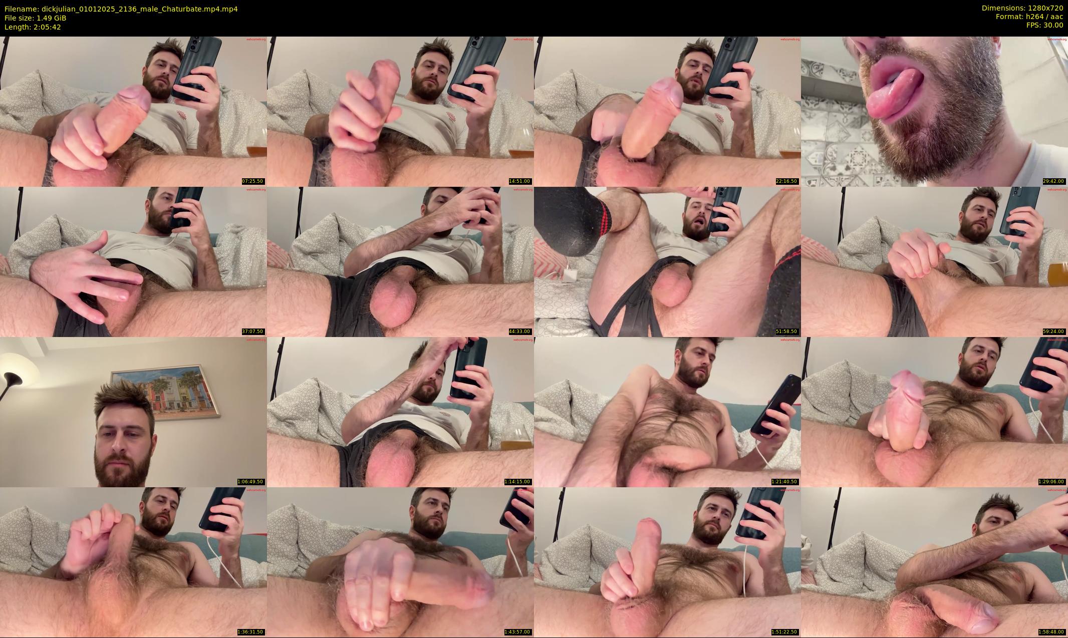 dickjulian — 126 minute Chaturbate male cam show recording, 720p, Jan 1, 2025