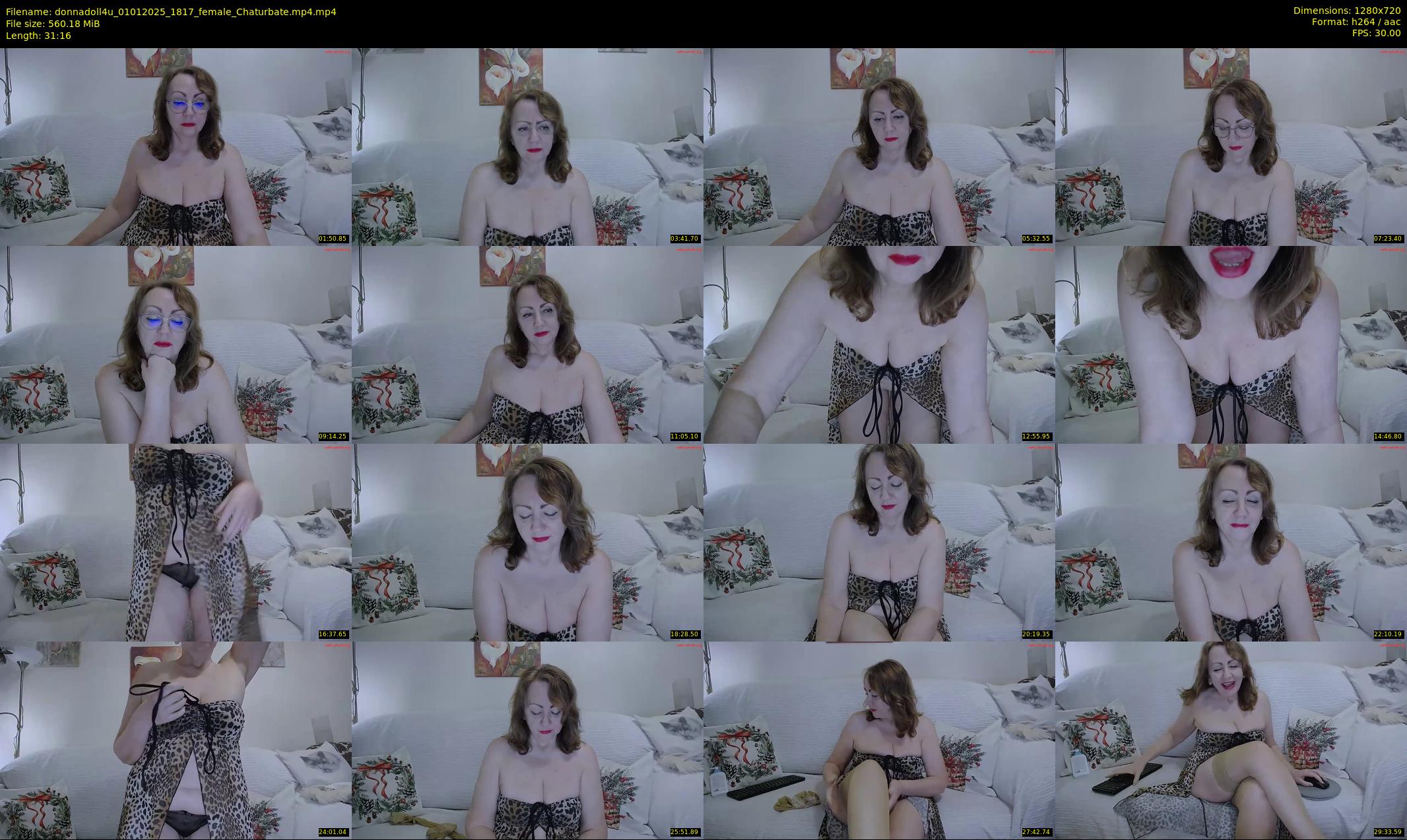 donnadoll4u — 32 minute Chaturbate female cam show recording, 720p, Jan 1, 2025