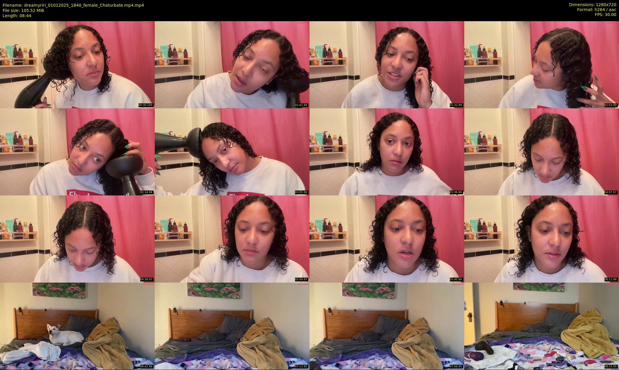 dreamyriri — 9 minute Chaturbate female cam show recording, 720p, Jan 1, 2025