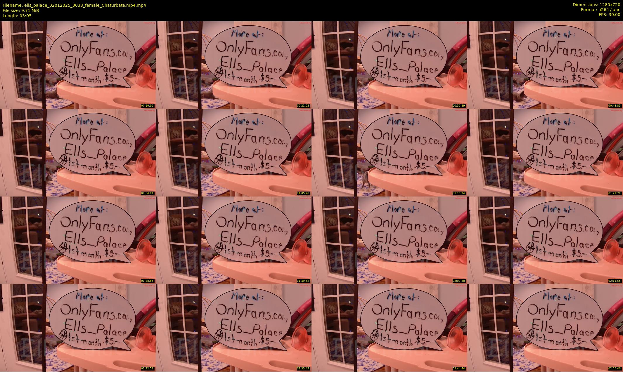 ells_palace — 4 minute Chaturbate female cam show recording, 720p, Jan 2, 2025