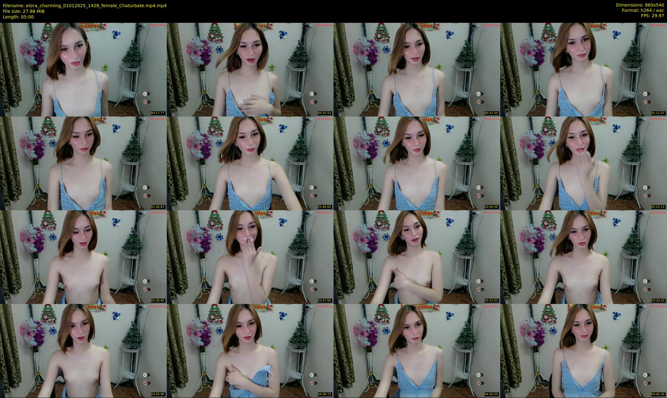 elora_charming — 5 minute Chaturbate female cam show recording, 480p, Jan 1, 2025