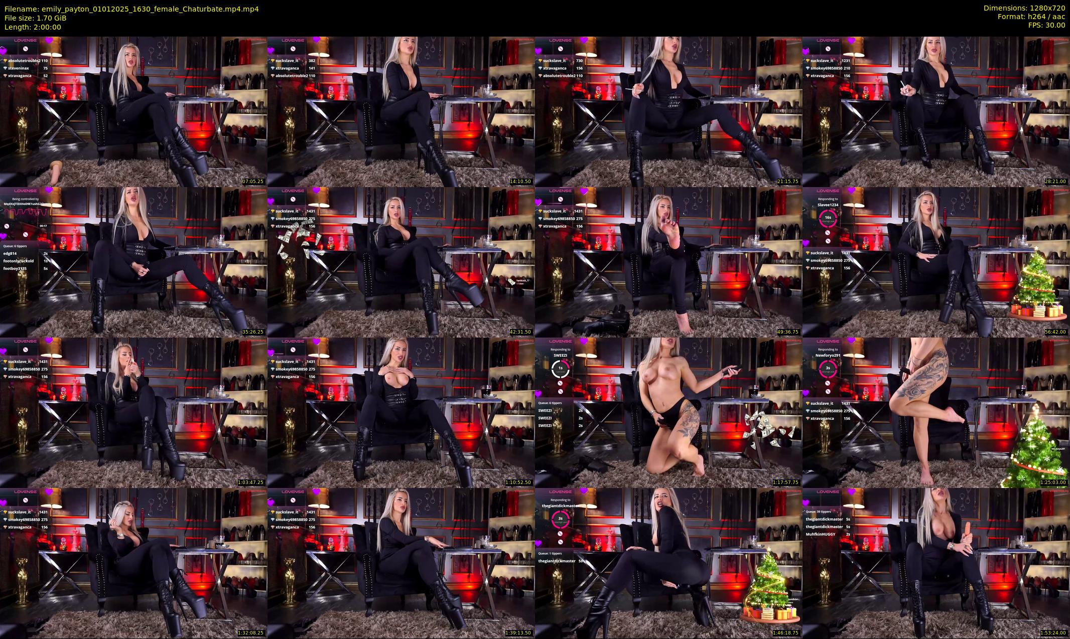 emily_payton — 120 minute Chaturbate female cam show recording, 720p, Jan 1, 2025