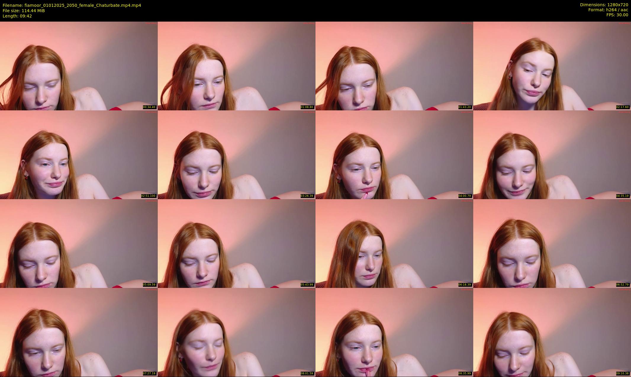 fiamoor — 10 minute Chaturbate female cam show recording, 720p, Jan 1, 2025