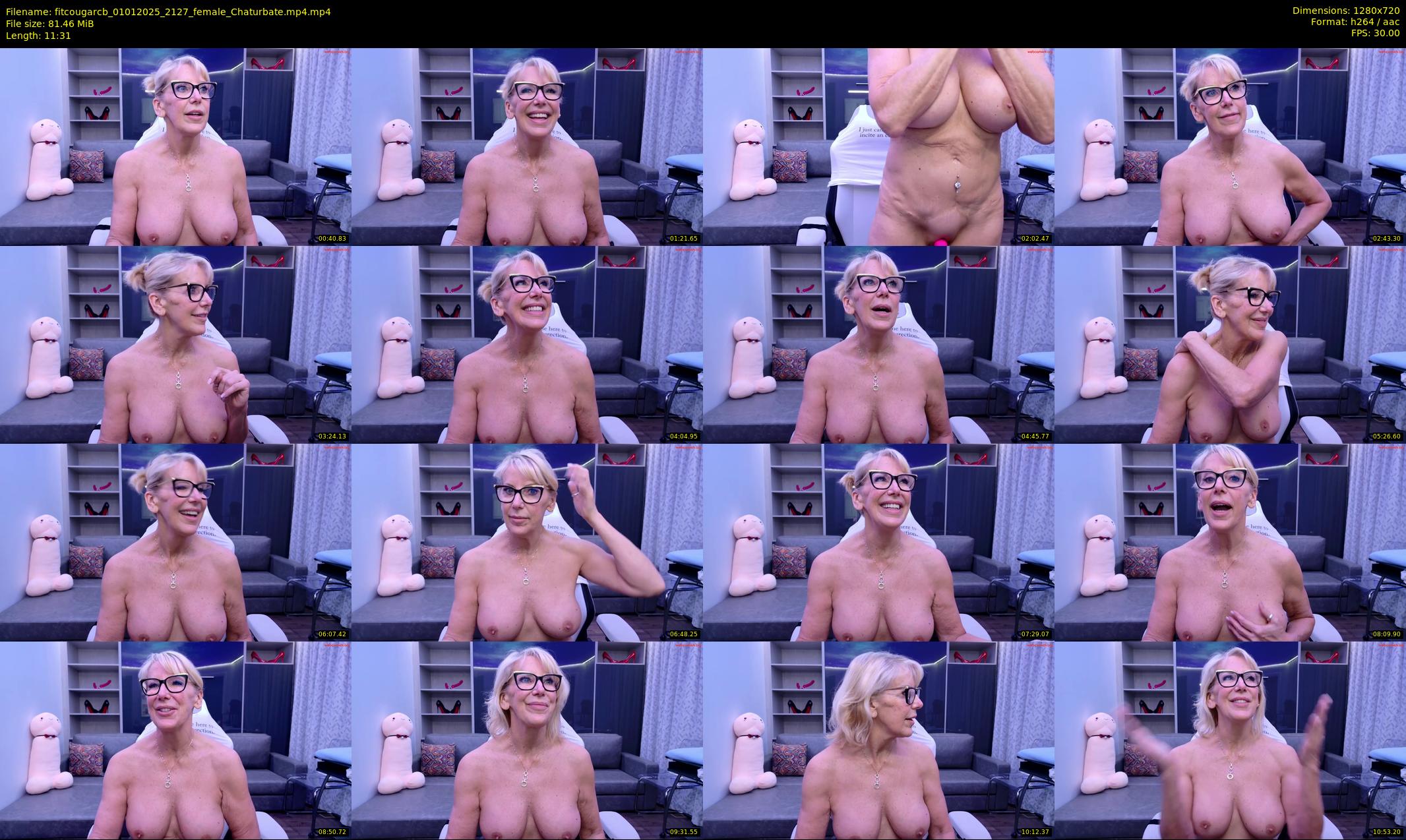 fitcougarcb — 12 minute Chaturbate female cam show recording, 720p, Jan 1, 2025