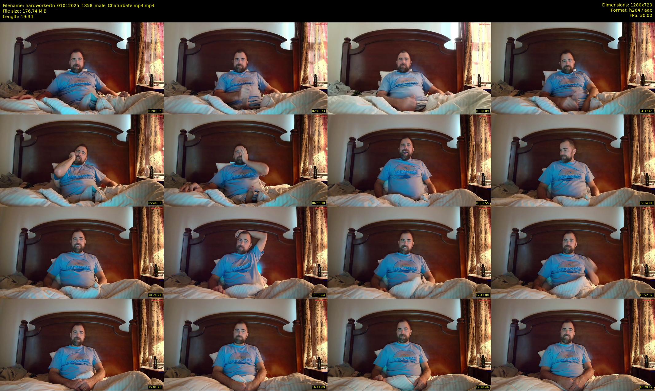 hardworkertn — 20 minute Chaturbate male cam show recording, 720p, Jan 1, 2025