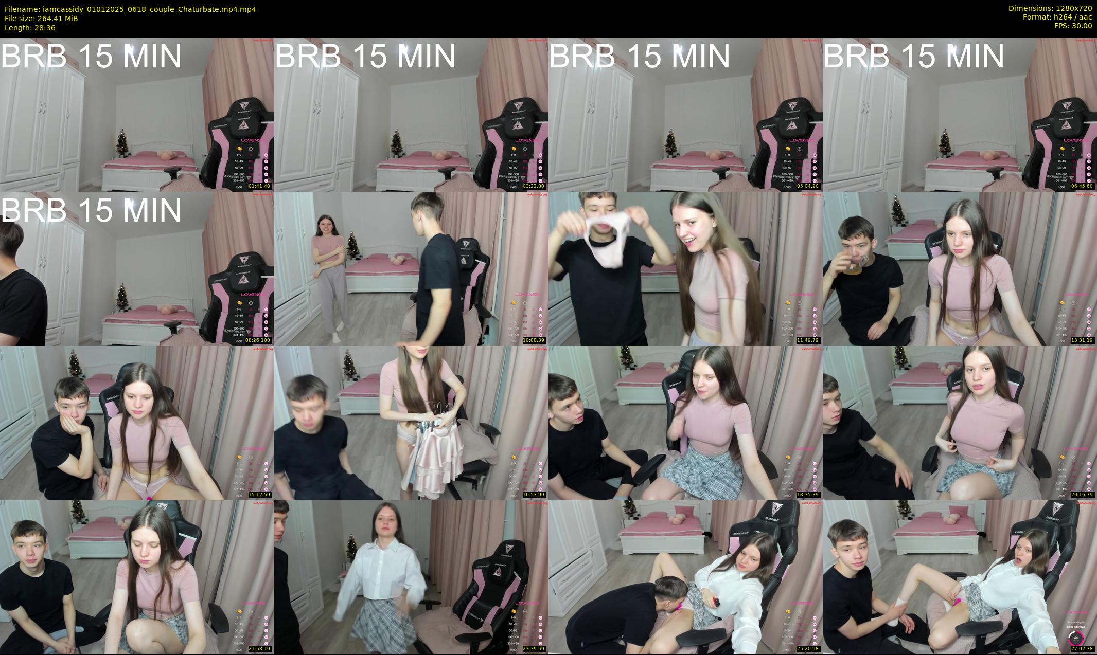 iamcassidy — 29 minute Chaturbate female cam show recording, 720p, Jan 1, 2025