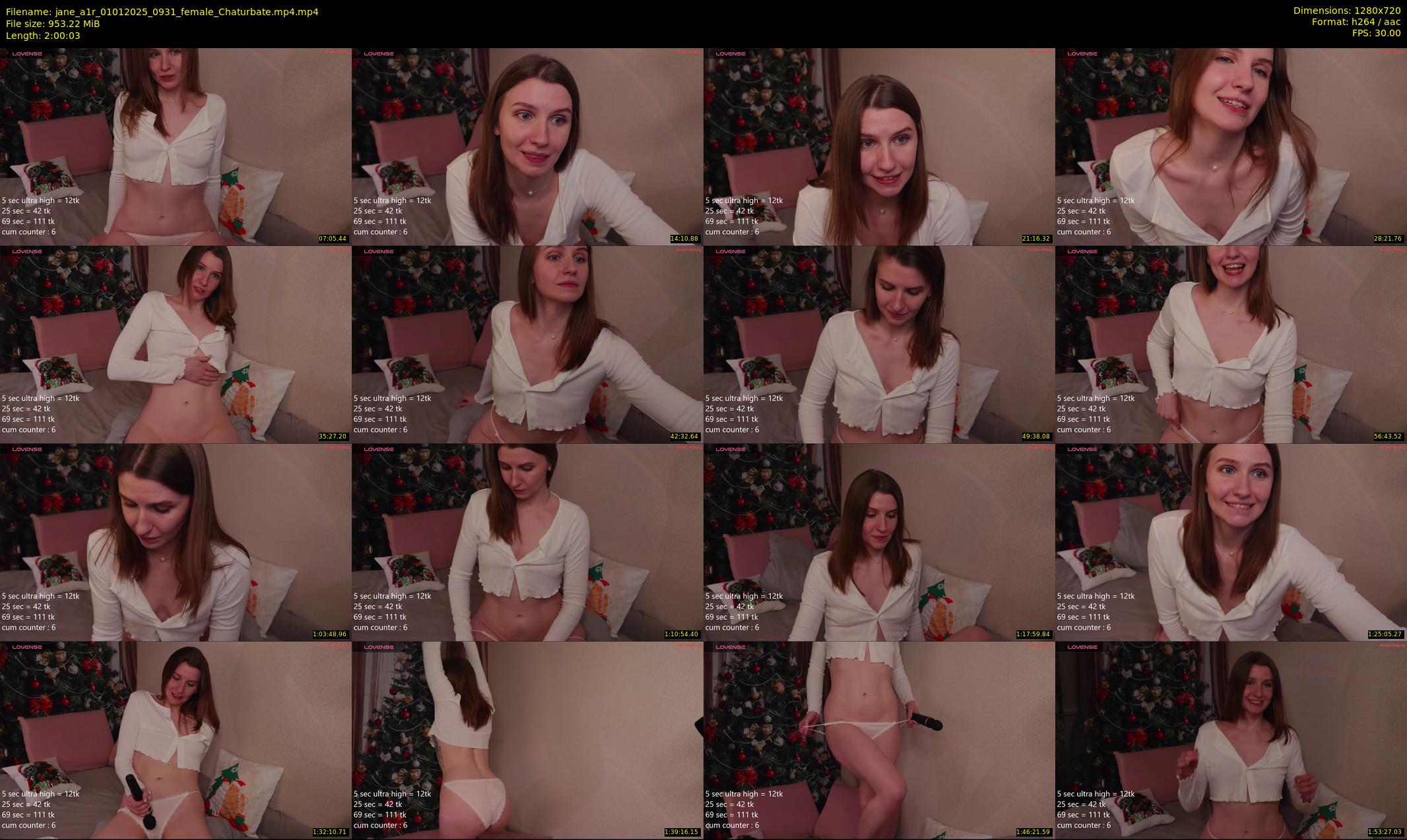 jane_a1r — 121 minute Chaturbate female cam show recording, 720p, Jan 1, 2025