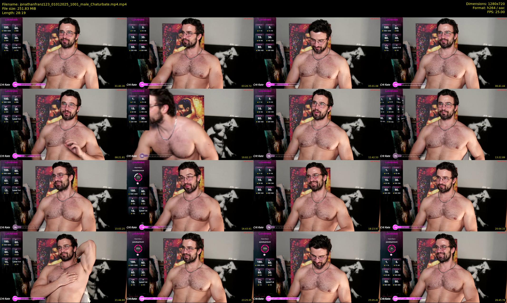 jonathanfranz123 — 29 minute Chaturbate male cam show recording, 720p, Jan 1, 2025