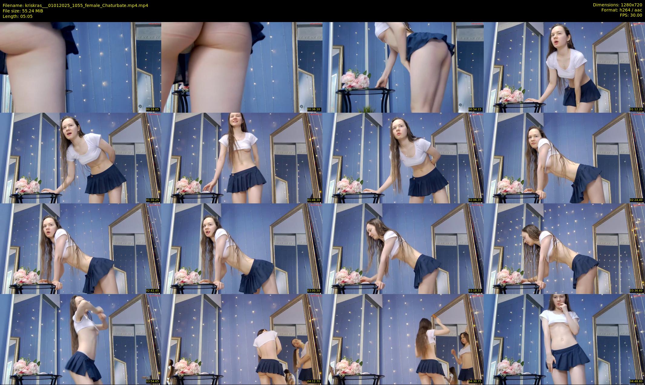 kriskras__ — 6 minute Chaturbate female cam show recording, 720p, Jan 1, 2025