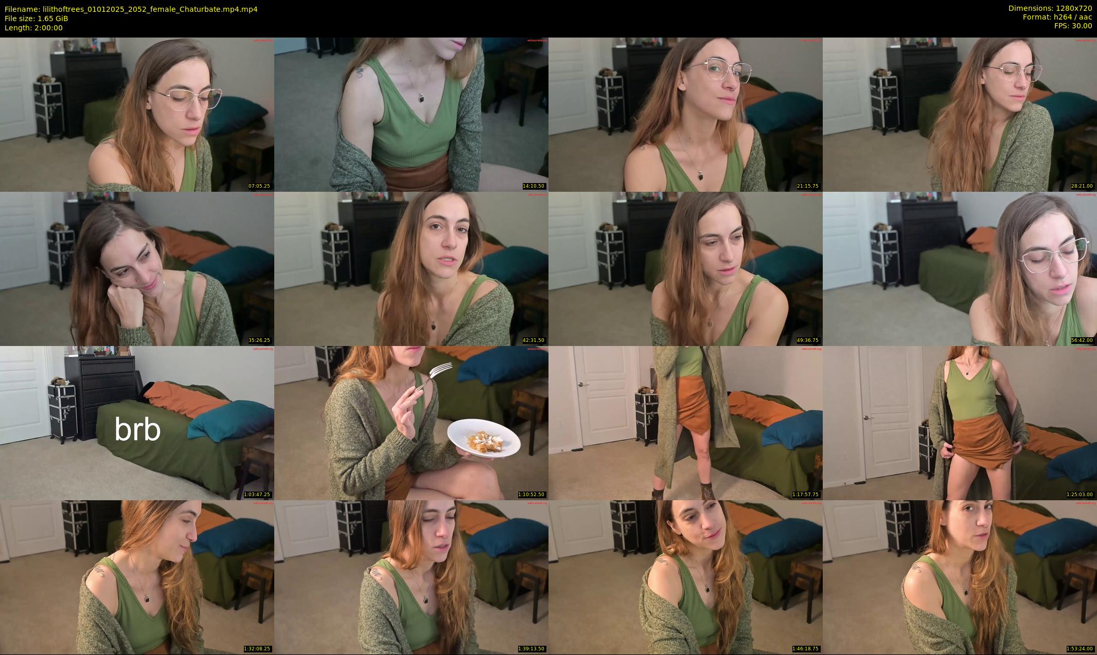 lilithoftrees — 120 minute Chaturbate female cam show recording, 720p, Jan 1, 2025