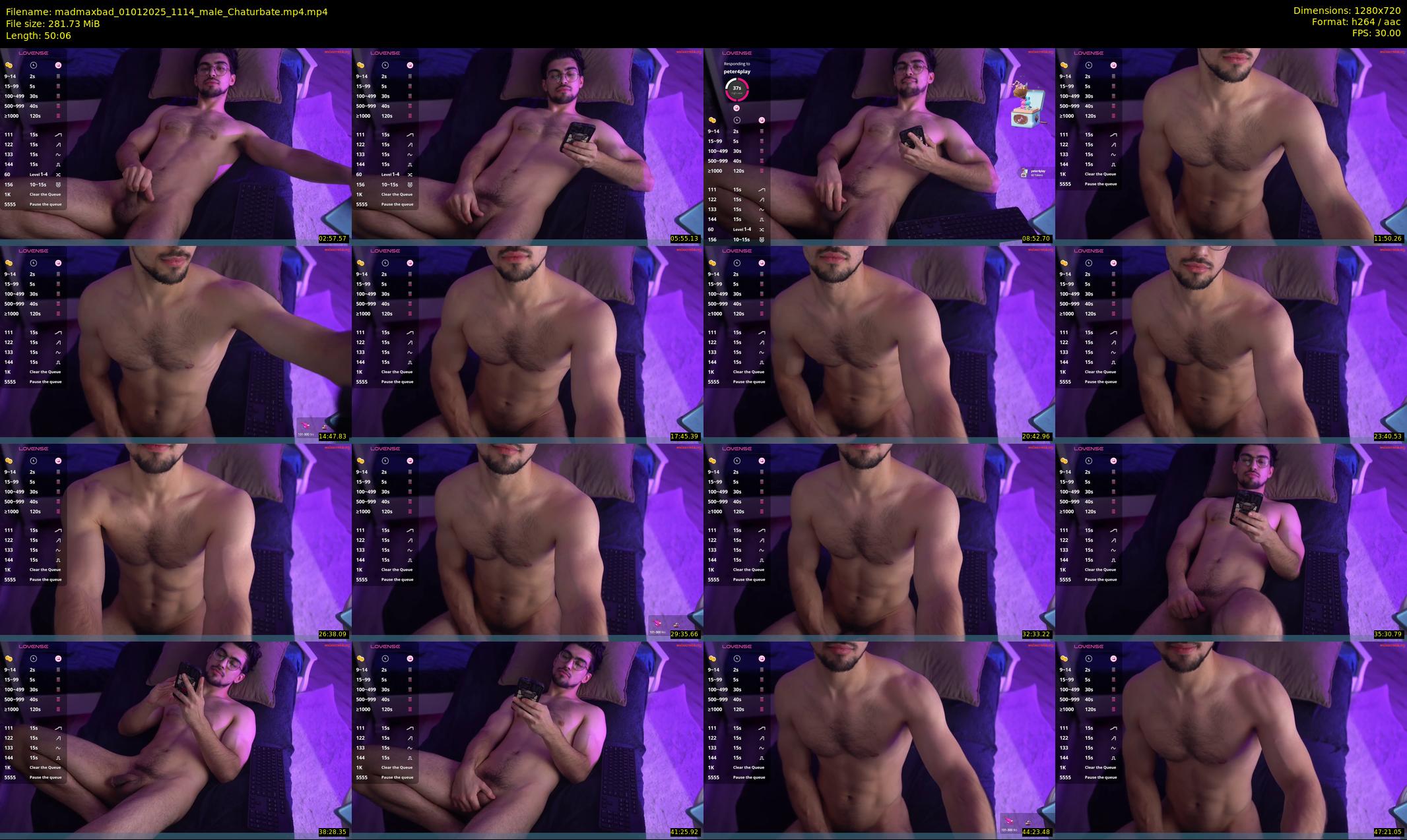 madmaxbad — 51 minute Chaturbate male cam show recording, 720p, Jan 1, 2025