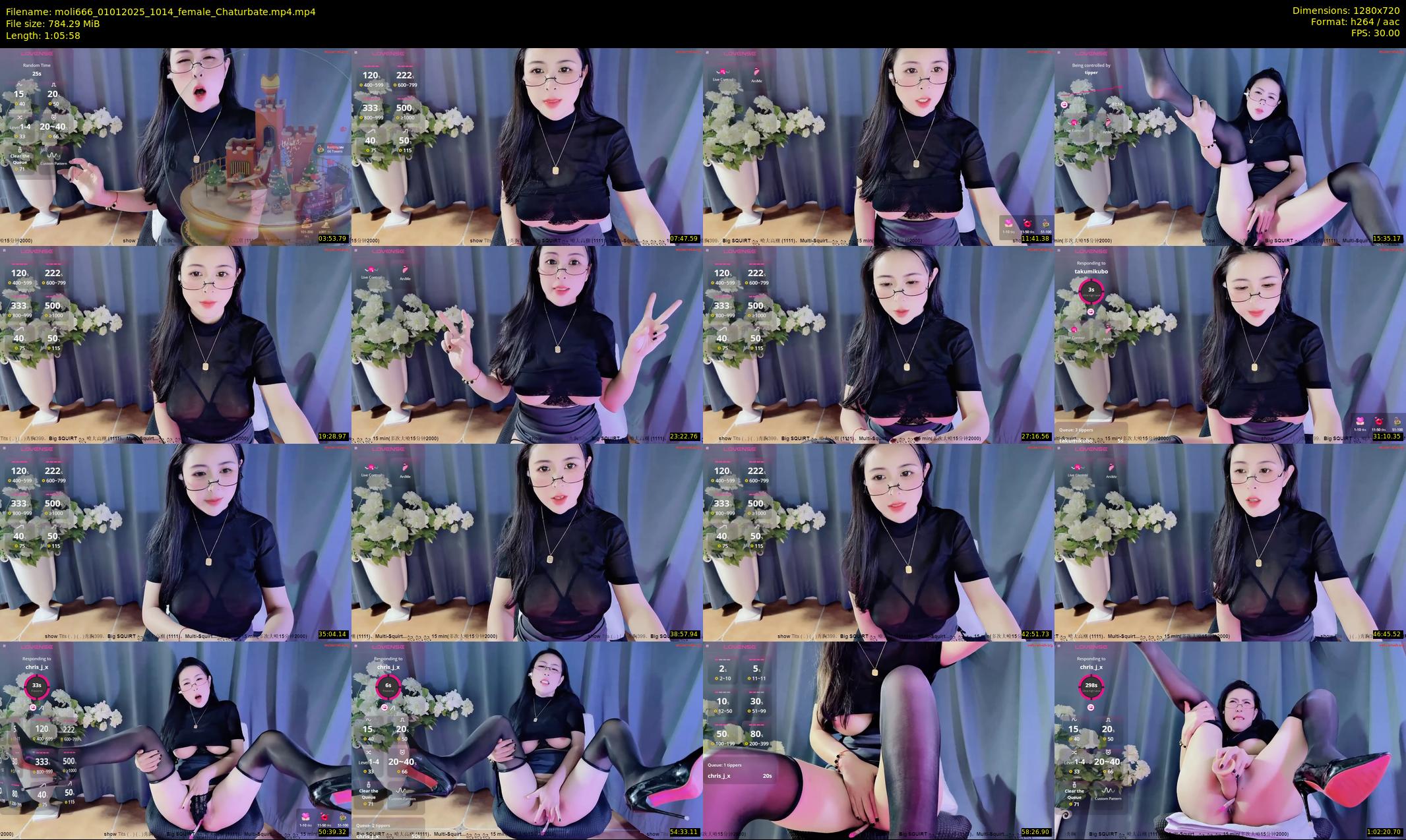 moli666 — 66 minute Chaturbate female cam show recording, 720p, Jan 1, 2025