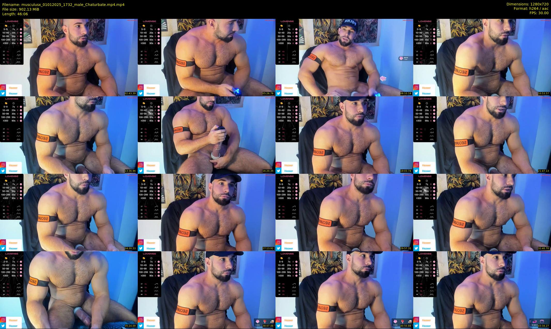 musculusx — 47 minute Chaturbate male cam show recording, 720p, Jan 1, 2025