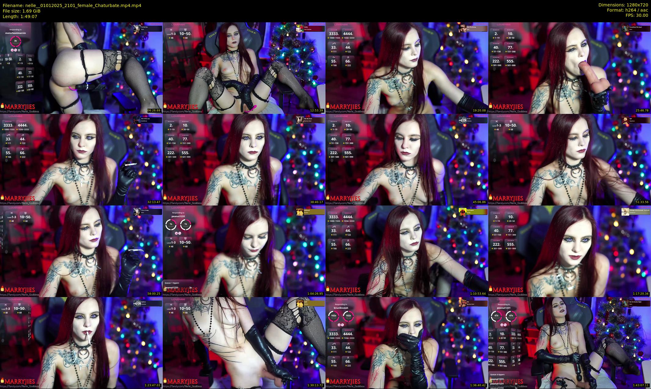 nelle_ — 110 minute Chaturbate female cam show recording, 720p, Jan 1, 2025