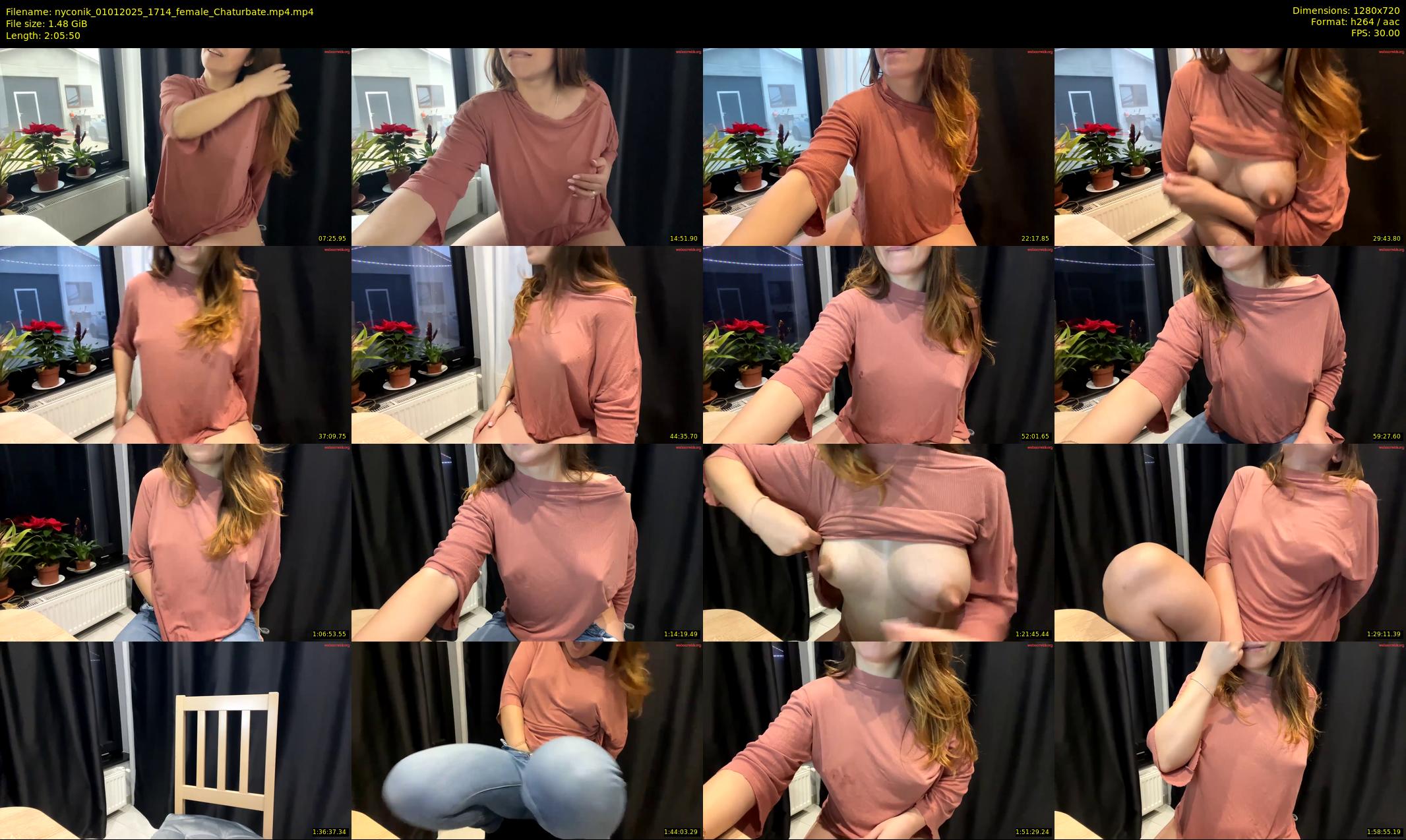 nyconik — 126 minute Chaturbate female cam show recording, 720p, Jan 1, 2025