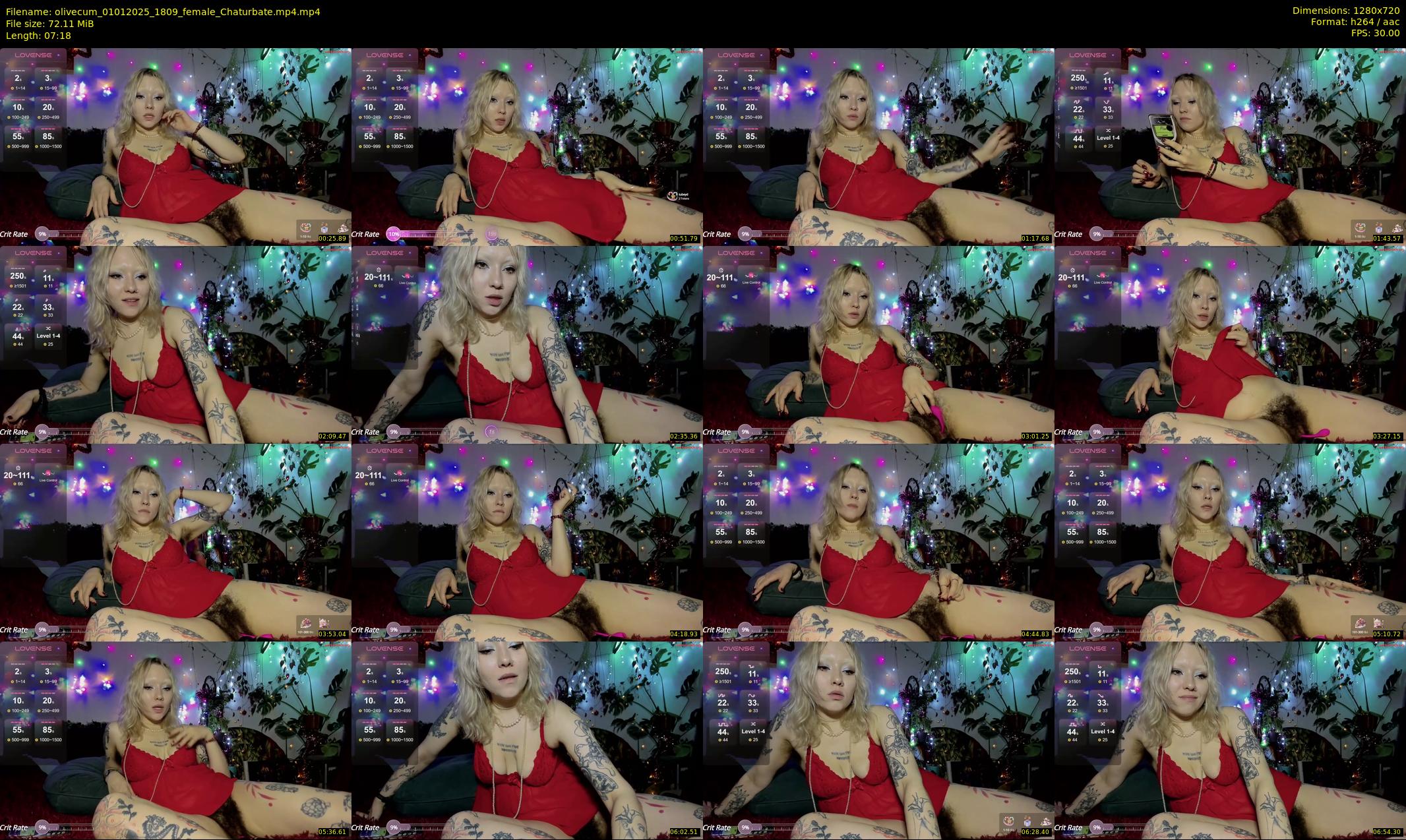 olivecum — 8 minute Chaturbate female cam show recording, 720p, Jan 1, 2025