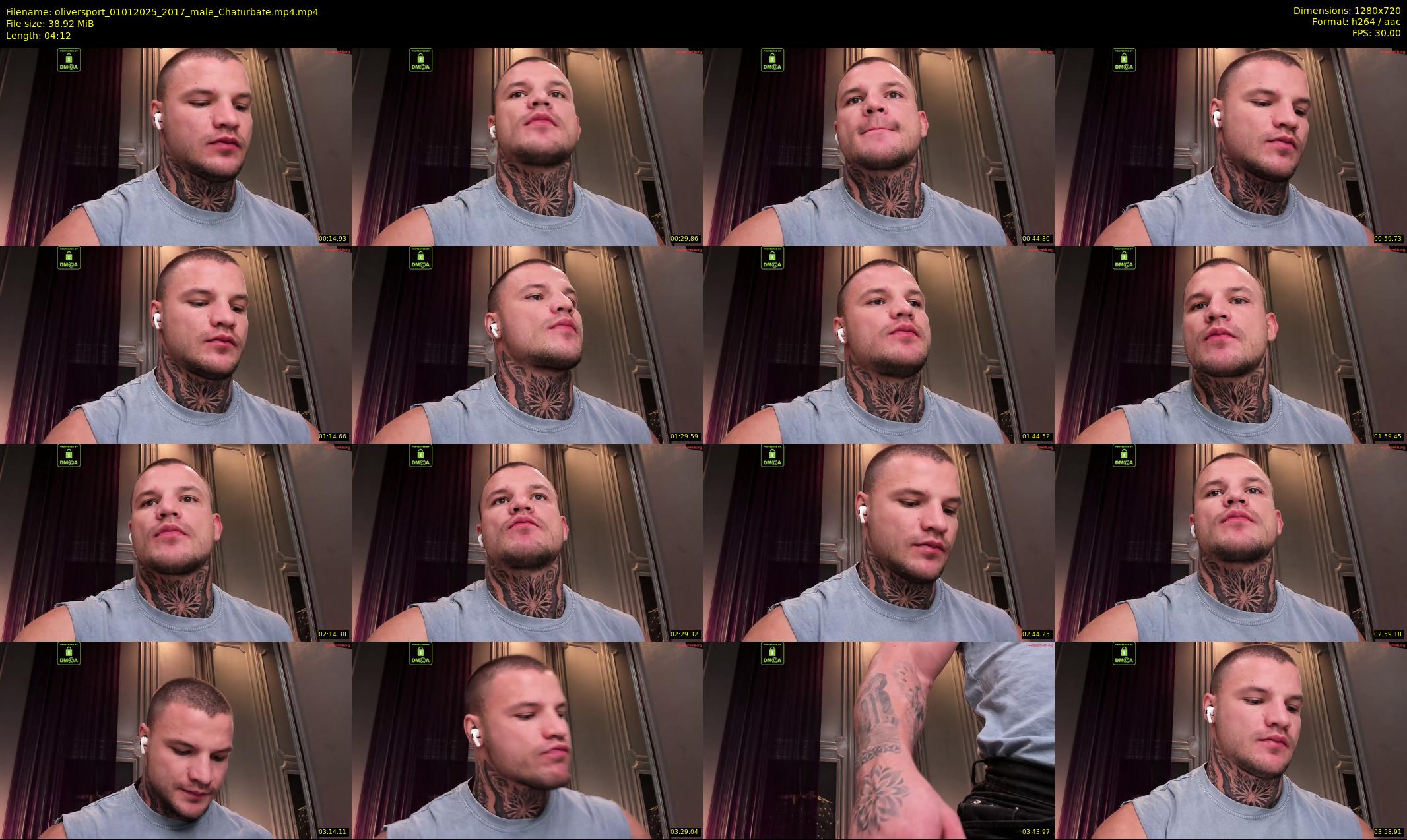 oliversport — 5 minute Chaturbate male cam show recording, 720p, Jan 1, 2025