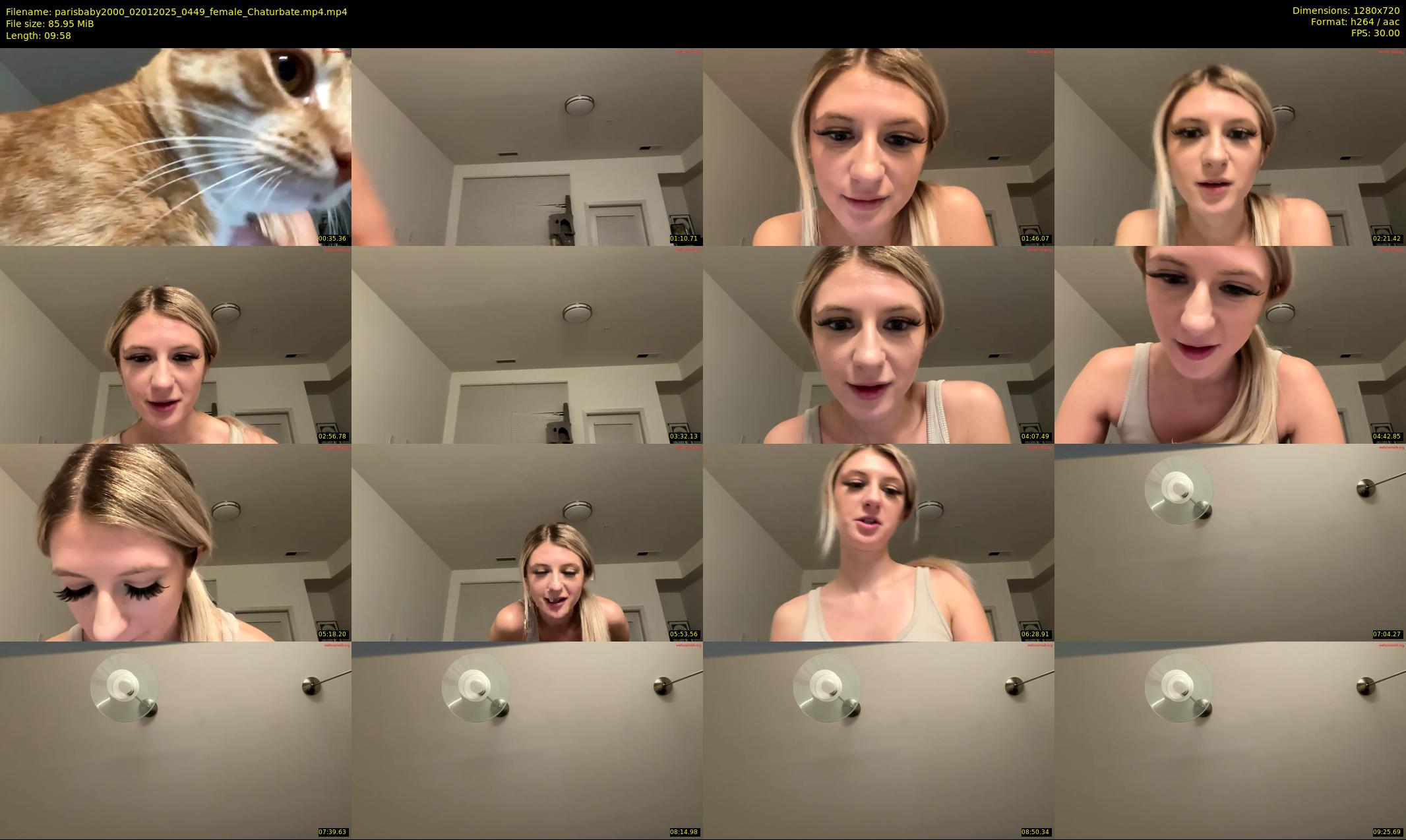 parisbaby2000 — 10 minute Chaturbate female cam show recording, 720p, Jan 2, 2025