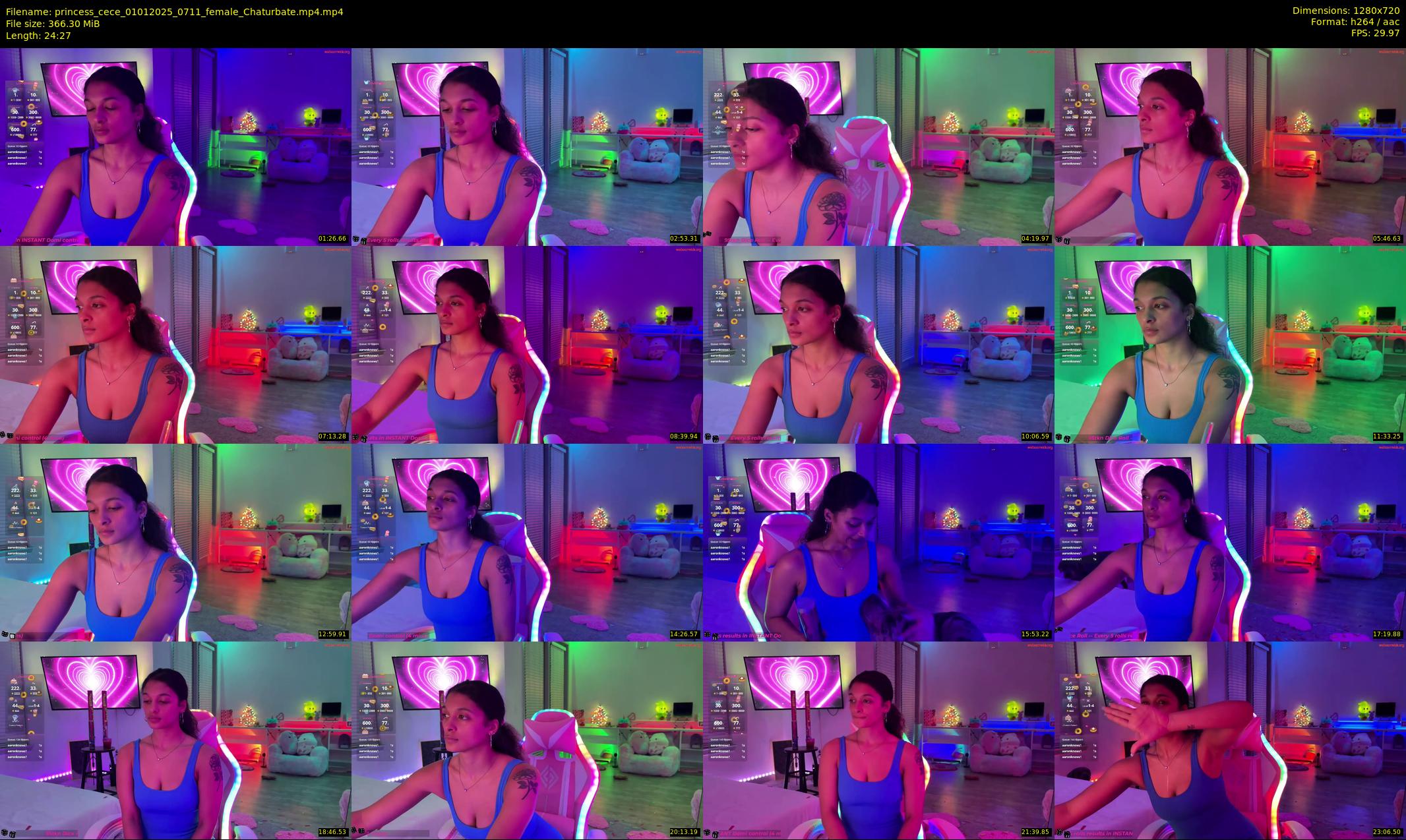 princess_cece — 25 minute Chaturbate female cam show recording, 720p, Jan 1, 2025